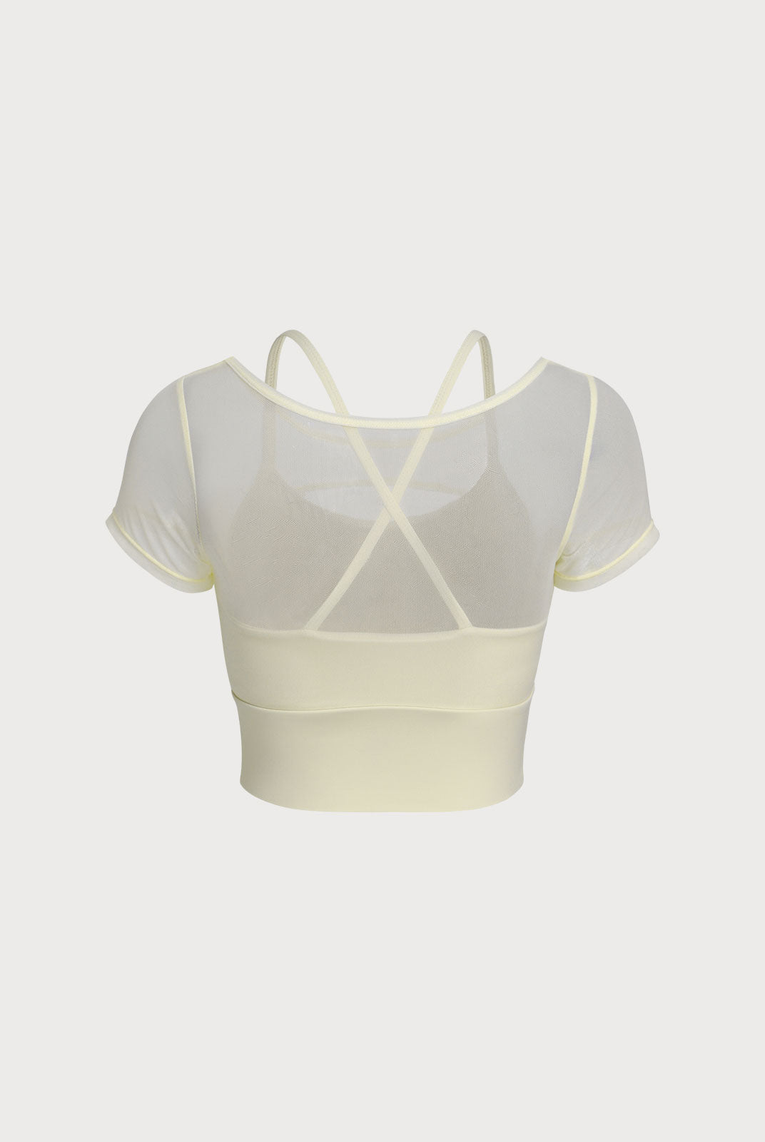 Women'S Knitted Nylon Yoga Short Sleeve Tops Sustainable Yoga Tops - BERLOOK