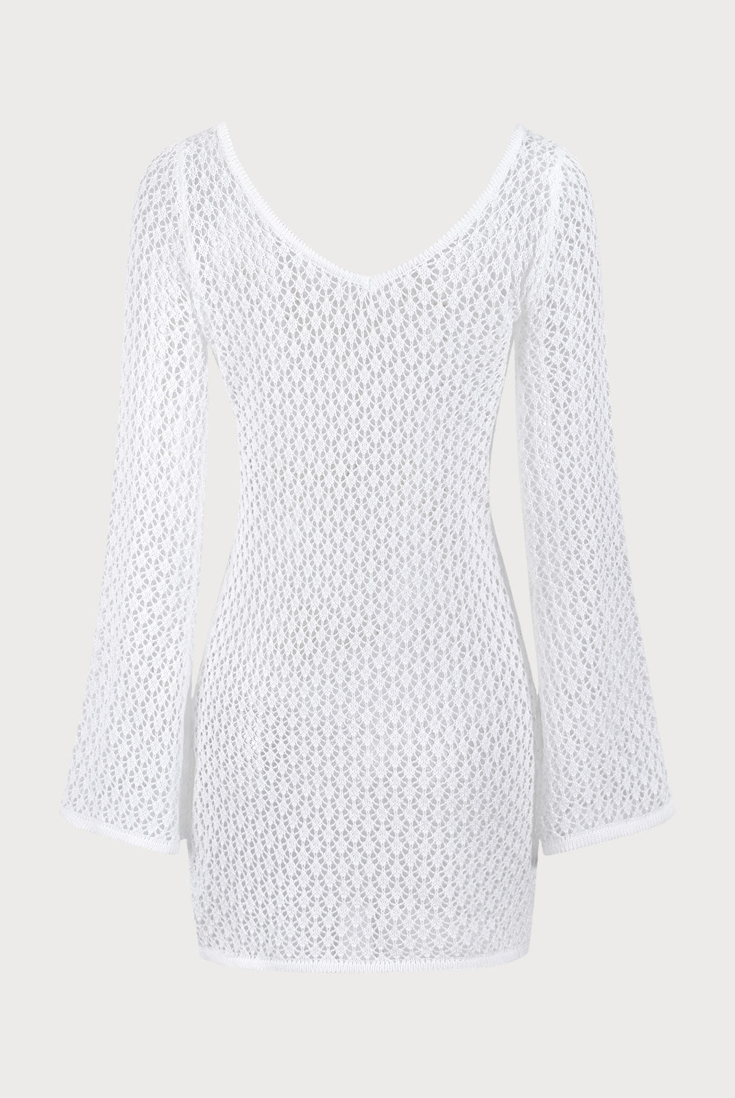 Women'S Knitted Polyester Crochet Mesh Skirt Blouse Sustainable Cover-ups - BERLOOK