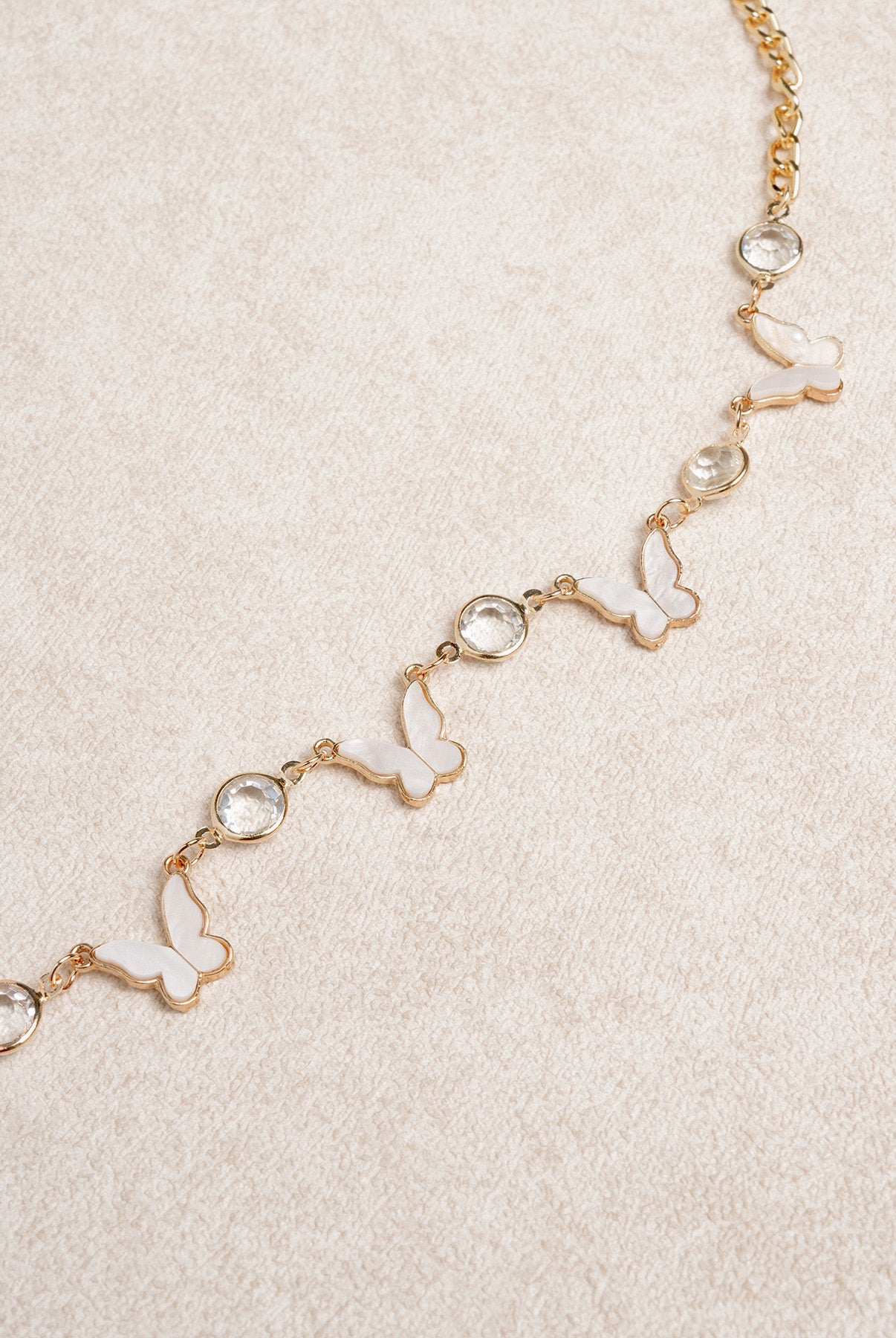 Women's Alloy Butterfly Mother-of-Pearl Rhinestone Waist Chain Sustainable Waist chain - BERLOOK