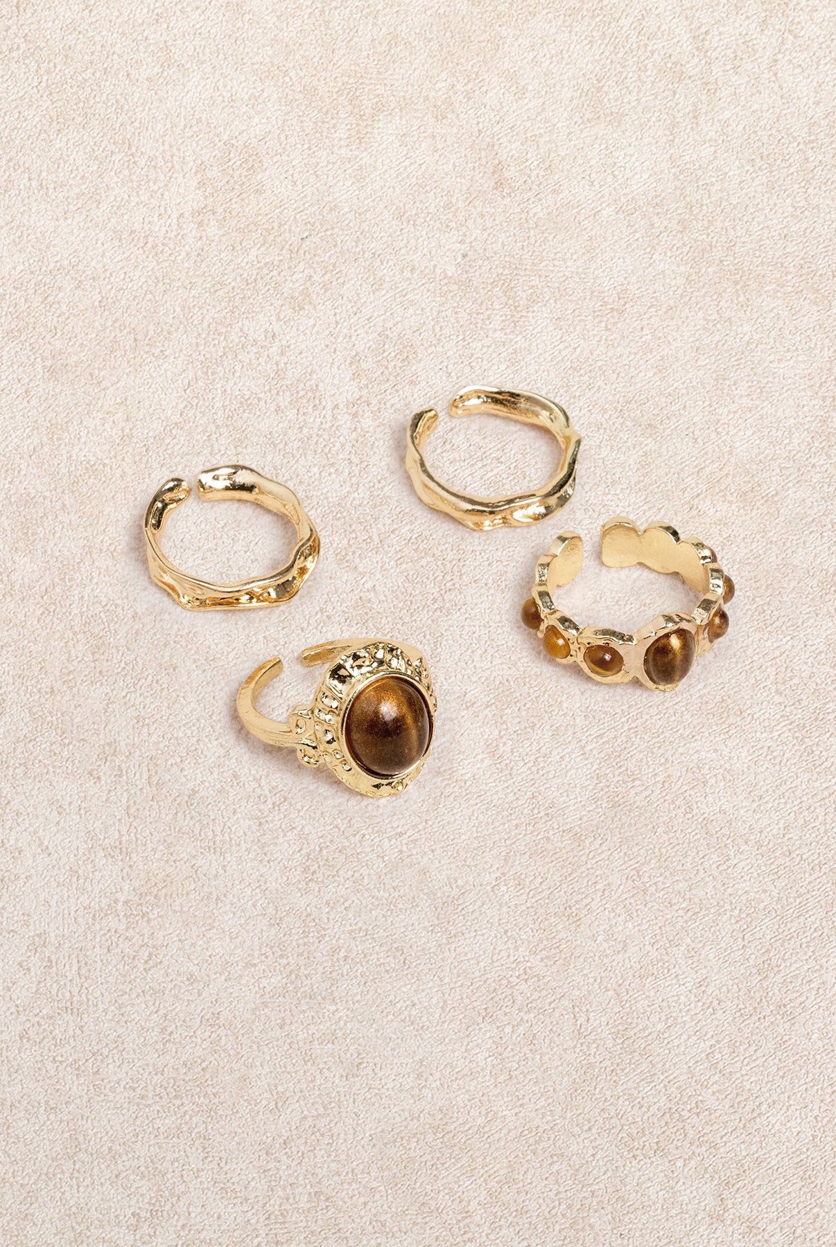 Women's Alloy Ring Gold Sustainable Rings - BERLOOK