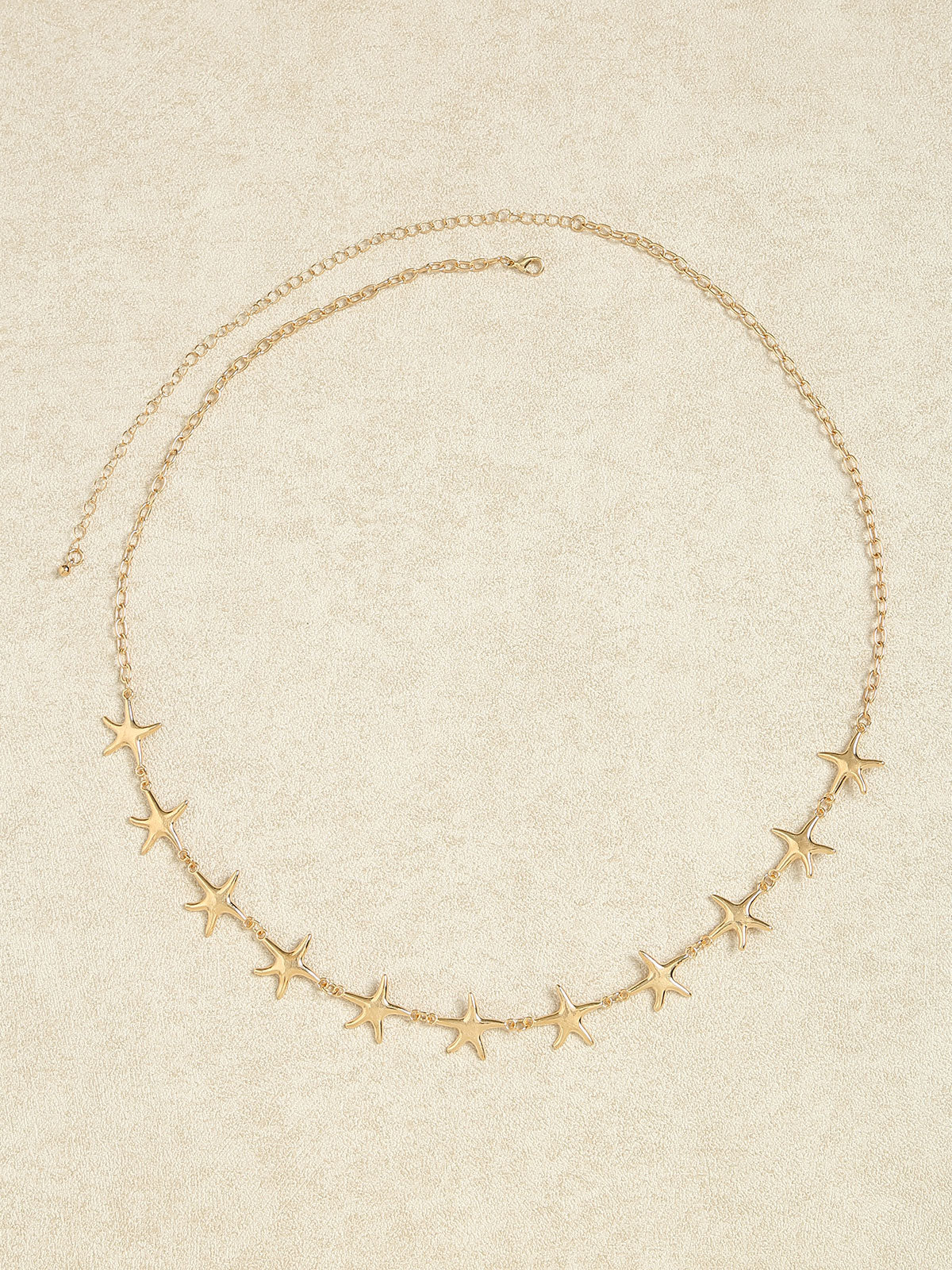 Women's Alloy Starfish Waist Chain Gold Sustainable Beach Accessories - BERLOOK