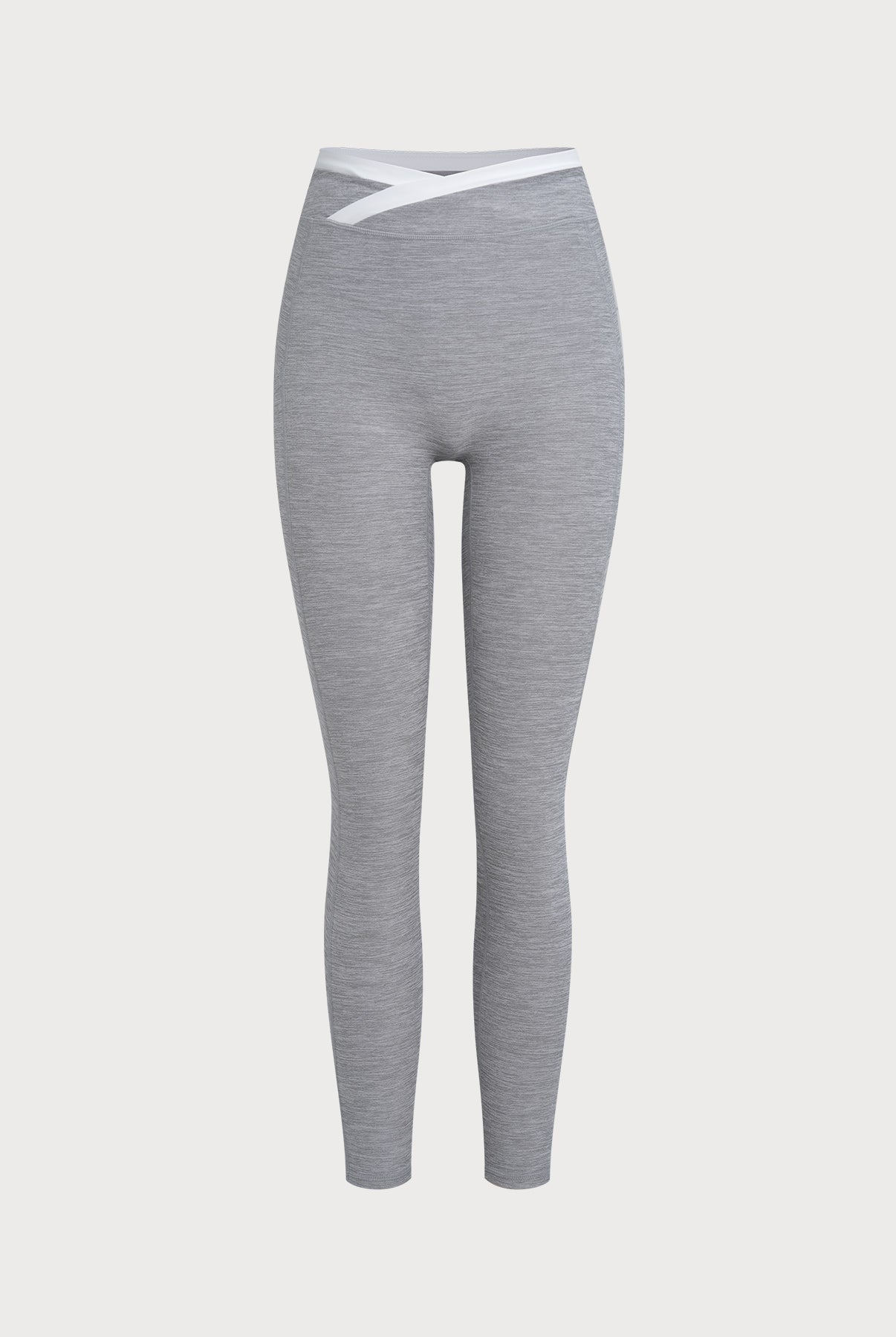 Women's Color-Block Knit Nylon Leggings Sustainable Yoga Bottoms - BERLOOK