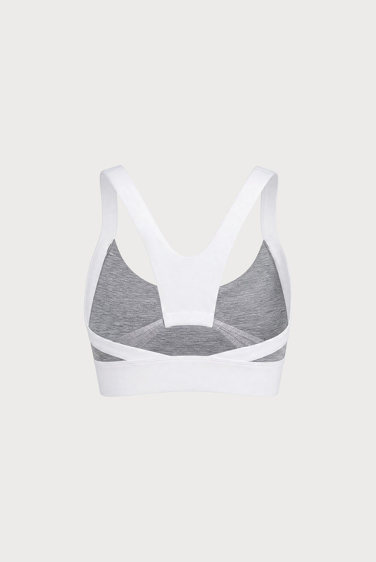Women's Color-Block Knitted Nylon Yoga Sports Bra Sustainable Yoga Tops - BERLOOK