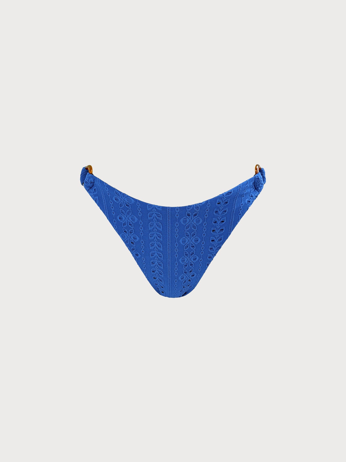 Women's Knit Nylon Bikini Bottom Blue Sustainable Bikinis - BERLOOK