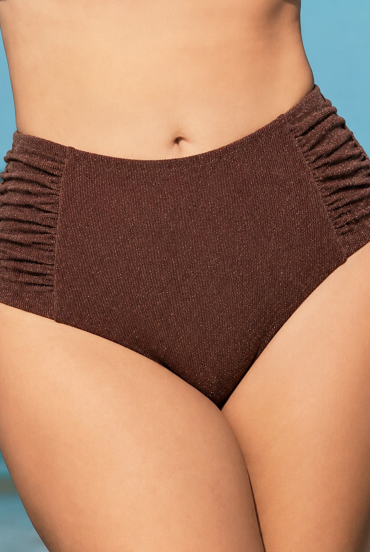 Women's Knit Nylon Bikini Bottoms Sustainable Plus Size Bikinis - BERLOOK