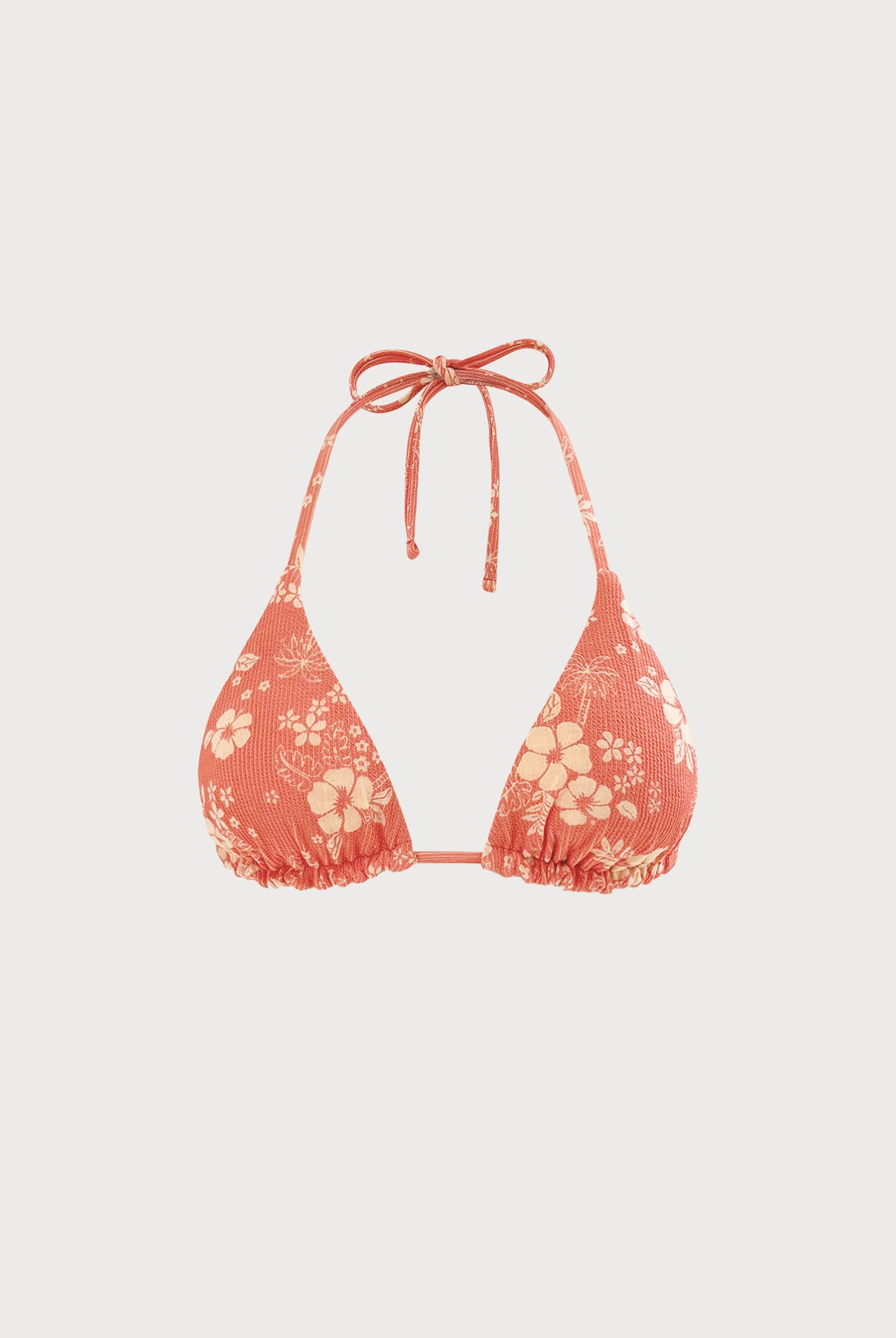 Women's Knit Nylon Bikini Tops Red Sustainable Bikinis - BERLOOK