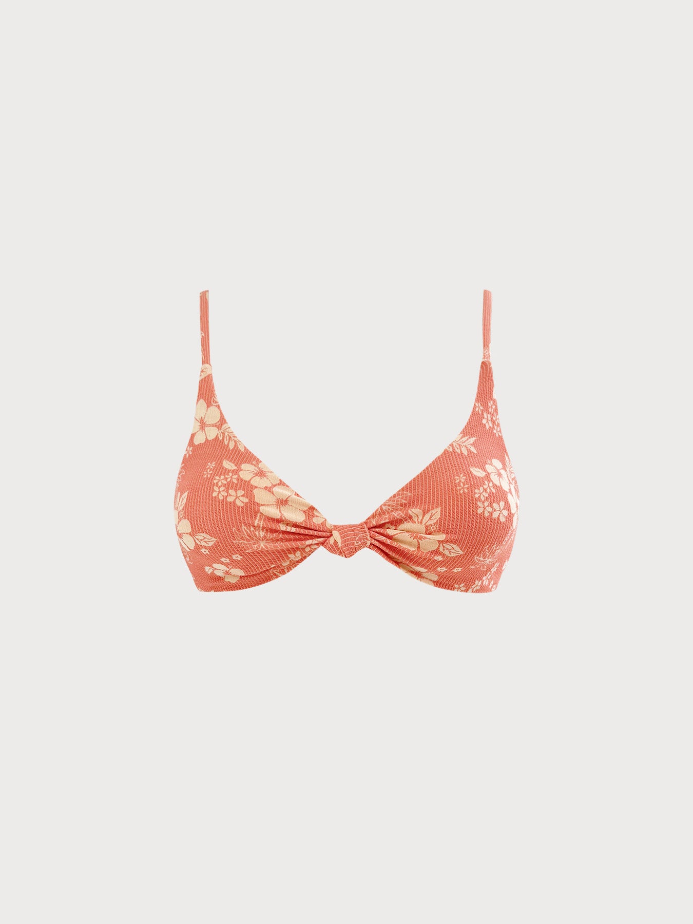 Women's Knit Nylon Bikini Tops Red Sustainable Bikinis - BERLOOK