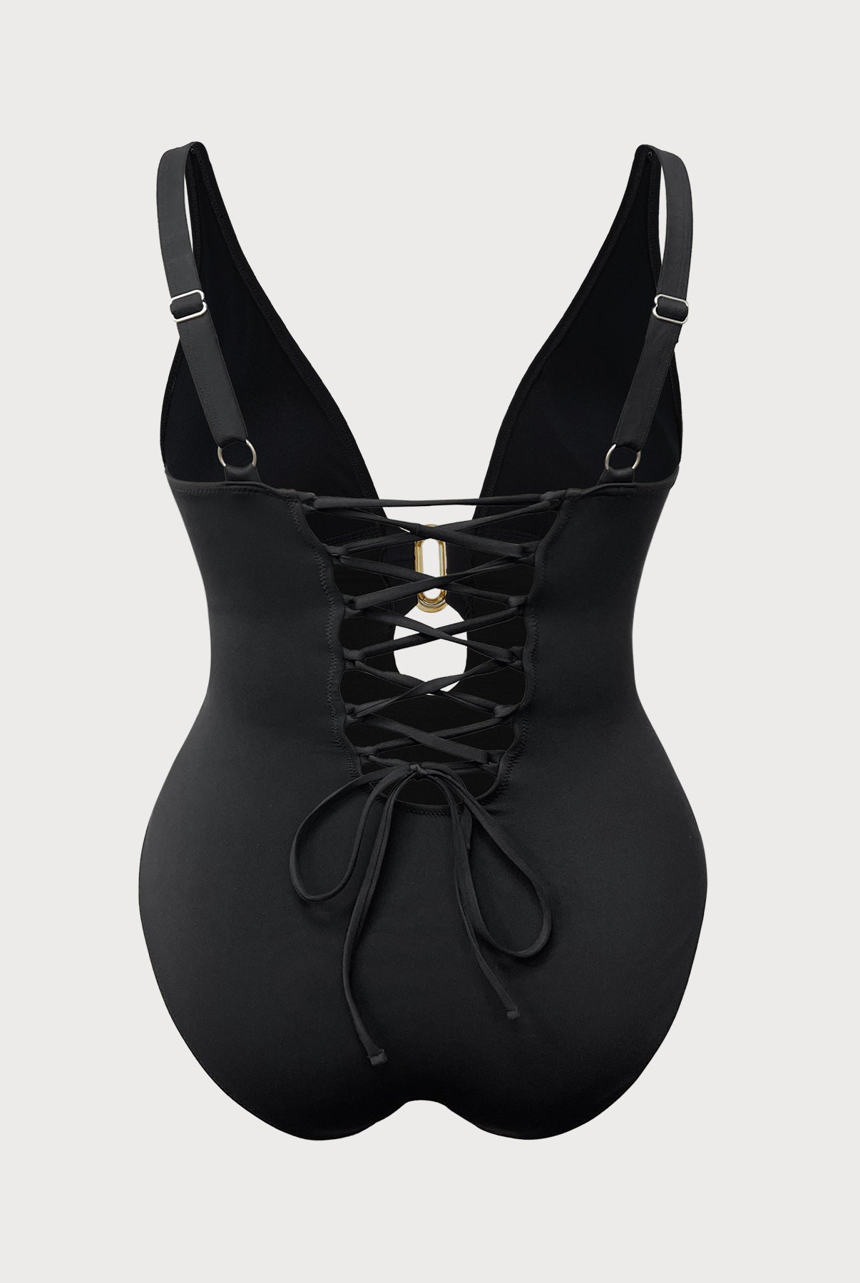 Women's Knit Nylon Plus-Size One-Piece Swimsuit Sustainable Plus Size One-Pieces - BERLOOK