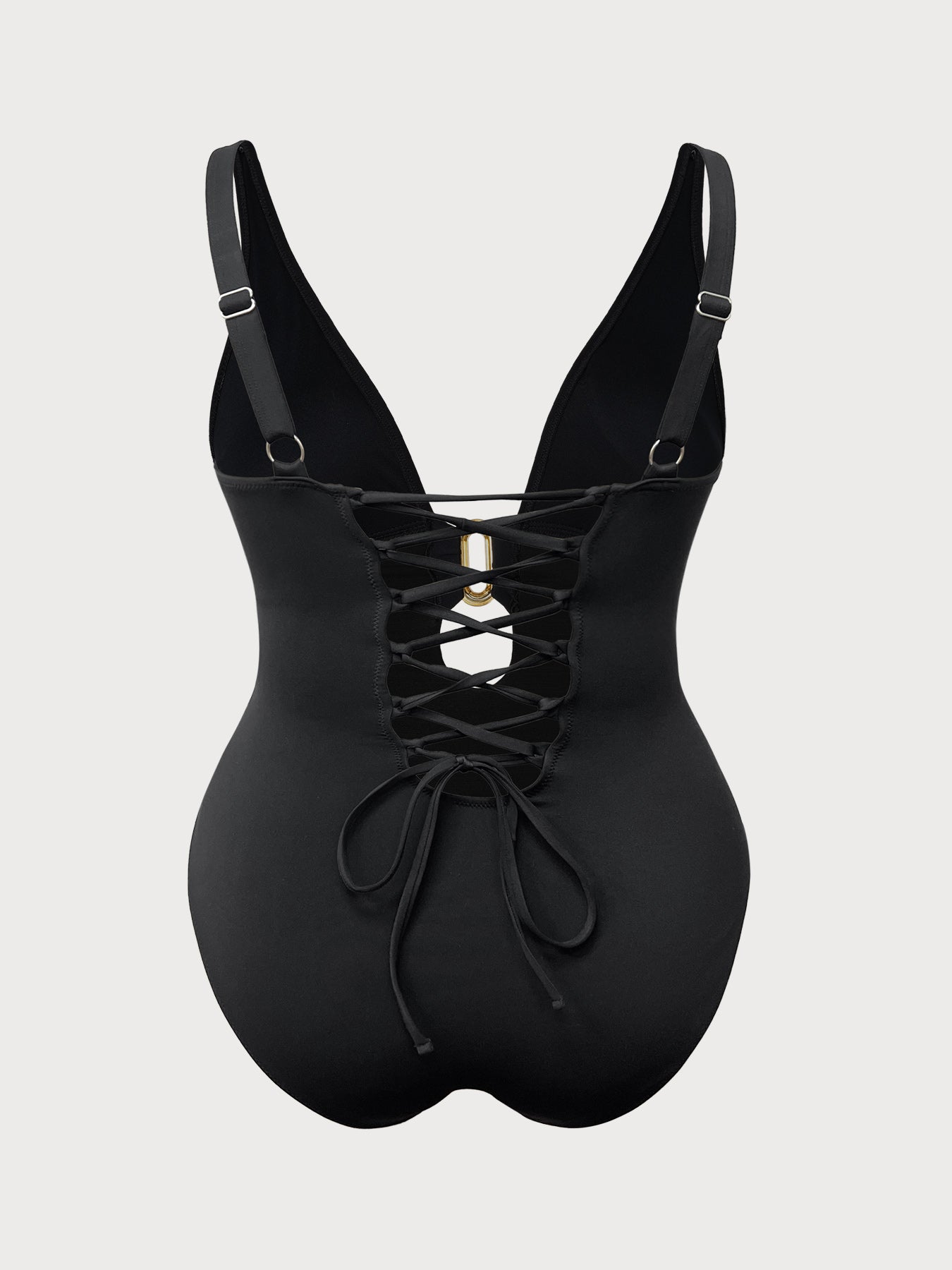 Women's Knit Nylon Plus-Size One-Piece Swimsuit Sustainable Plus Size One-Pieces - BERLOOK