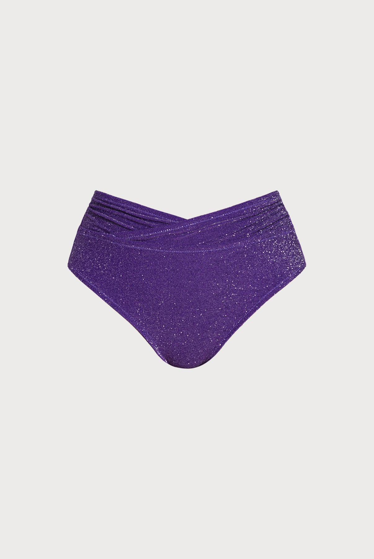 Women's Knit Nylon Plus Size Bikini Bottom Purple Sustainable Plus Size Bikinis - BERLOOK