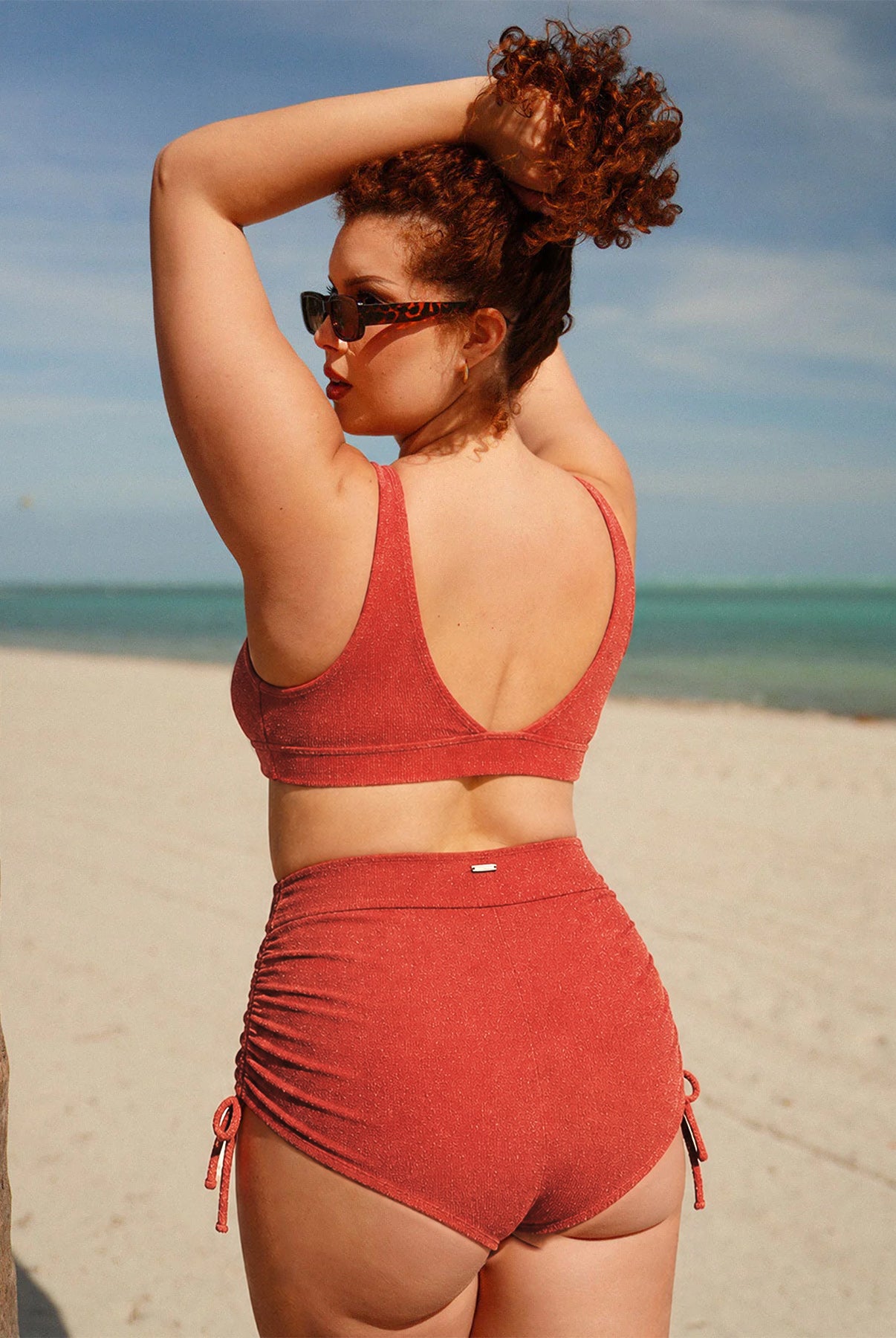 Women's Knit Nylon Plus Size Bikini Bottom Sustainable Plus Size Bikinis - BERLOOK