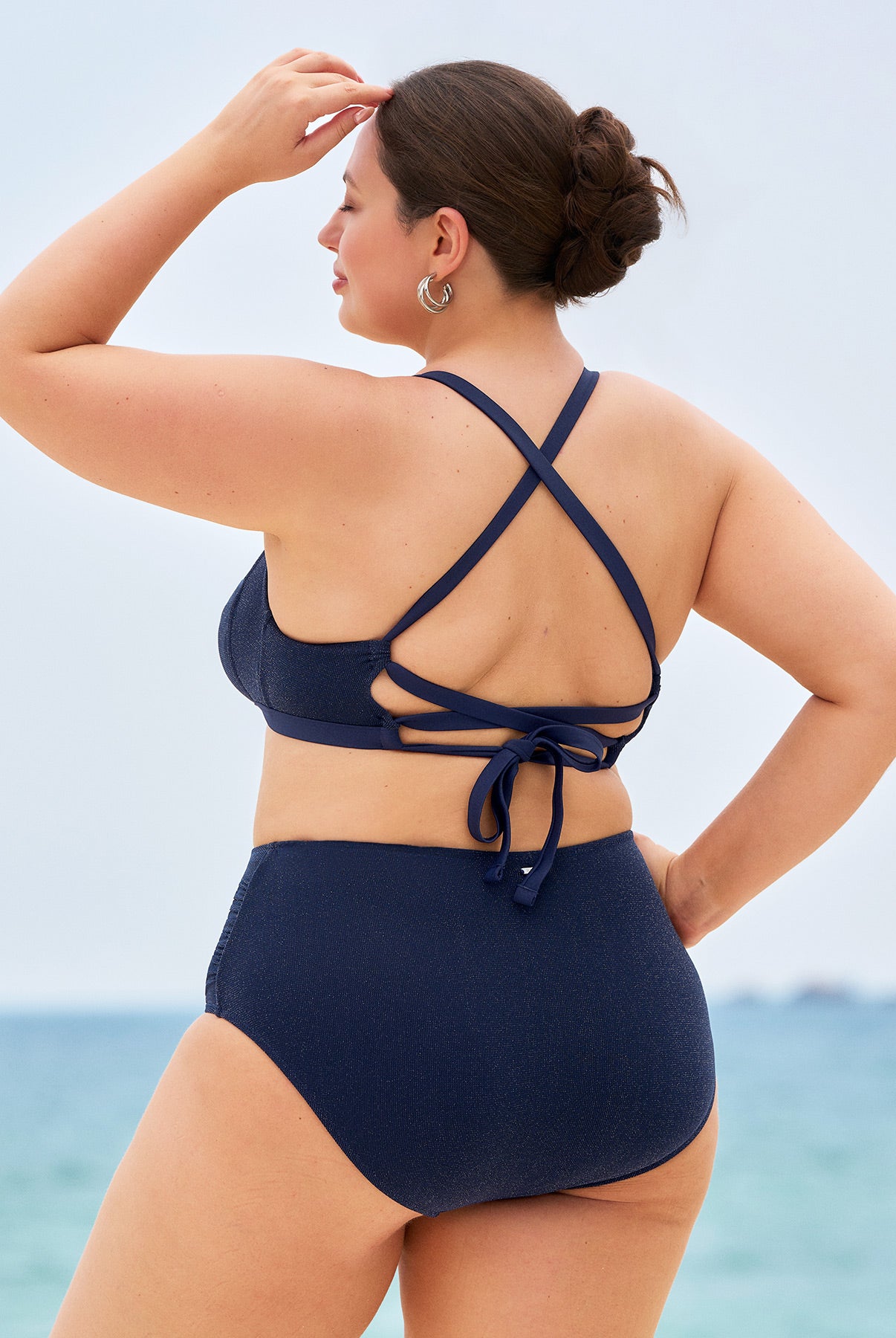 Women's Knit Nylon Plus Size Bikini Tops Sustainable Plus Size Bikinis - BERLOOK