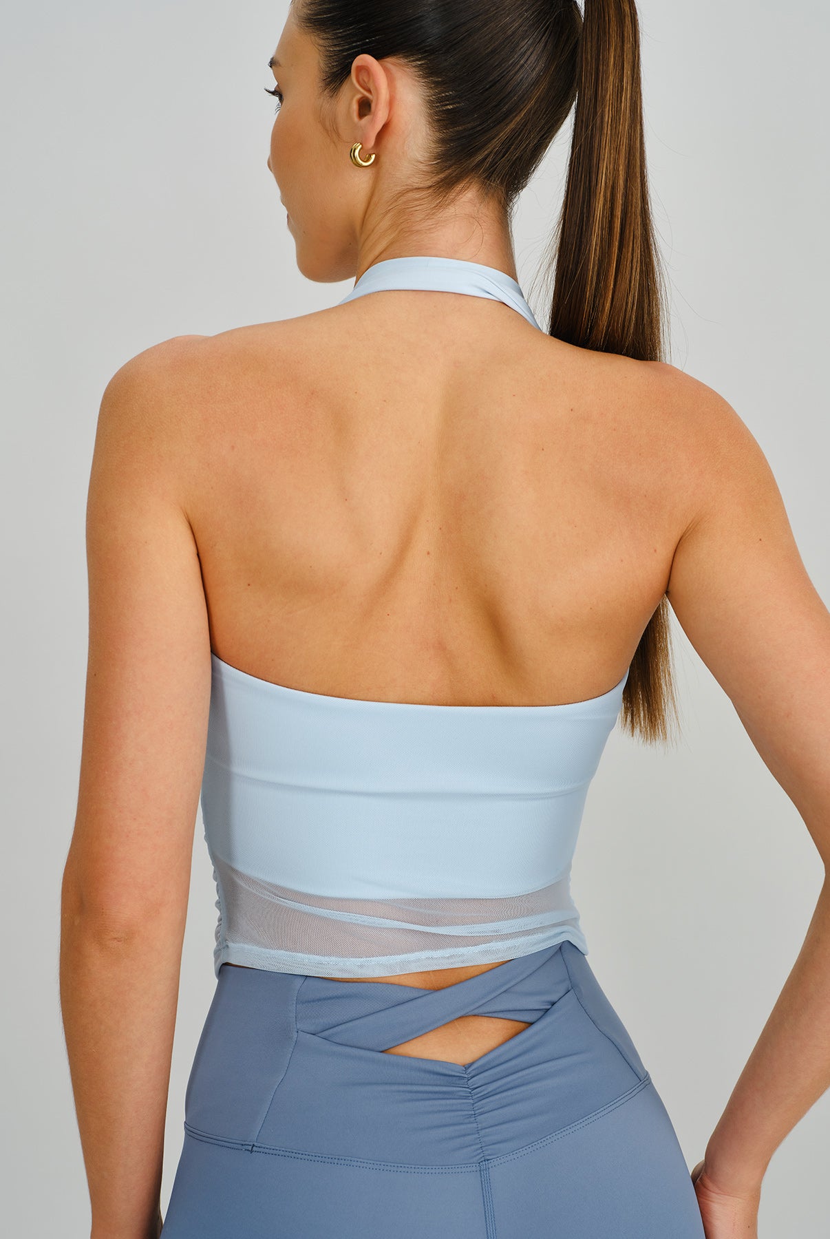 Women's Knit Nylon Sports Bra Sustainable Yoga Tops - BERLOOK