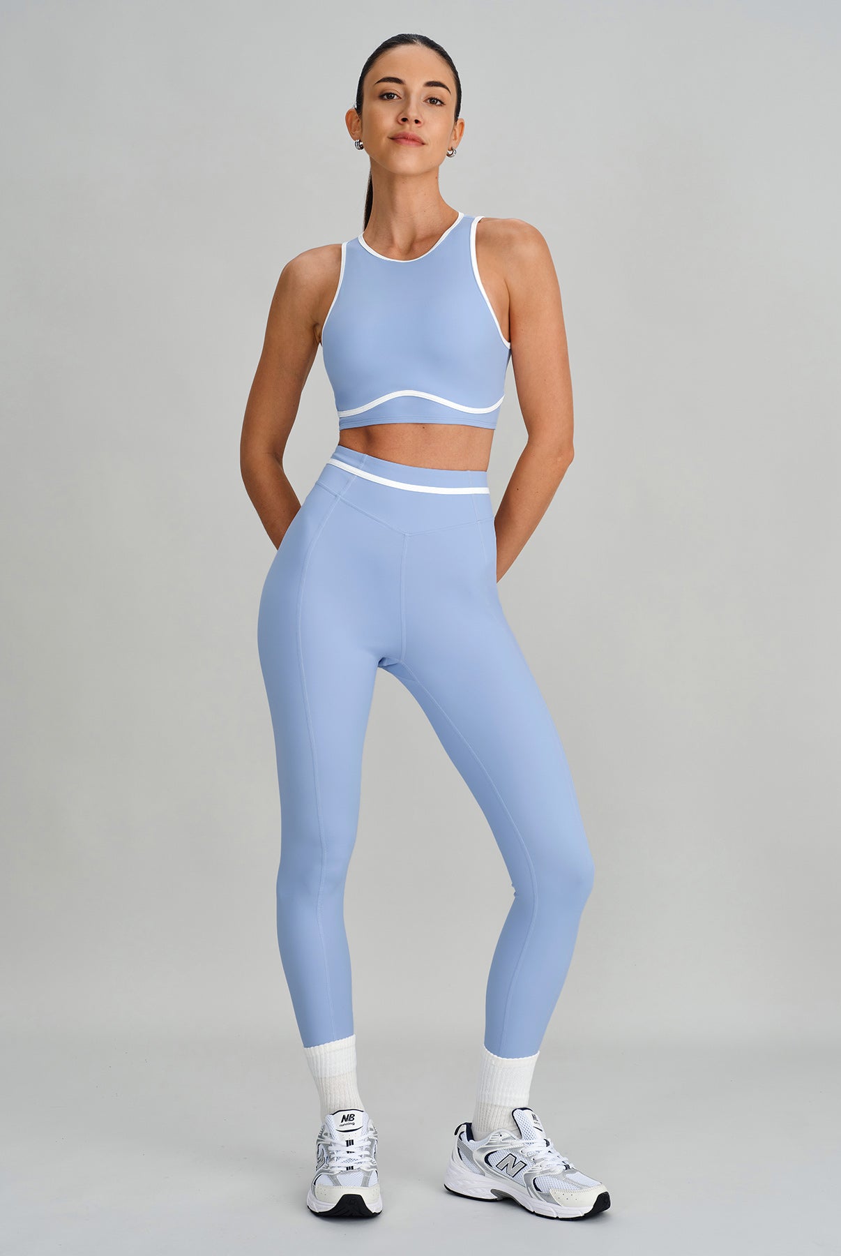 Women's Knit Nylon Sports Vest Sustainable Yoga Tops - BERLOOK