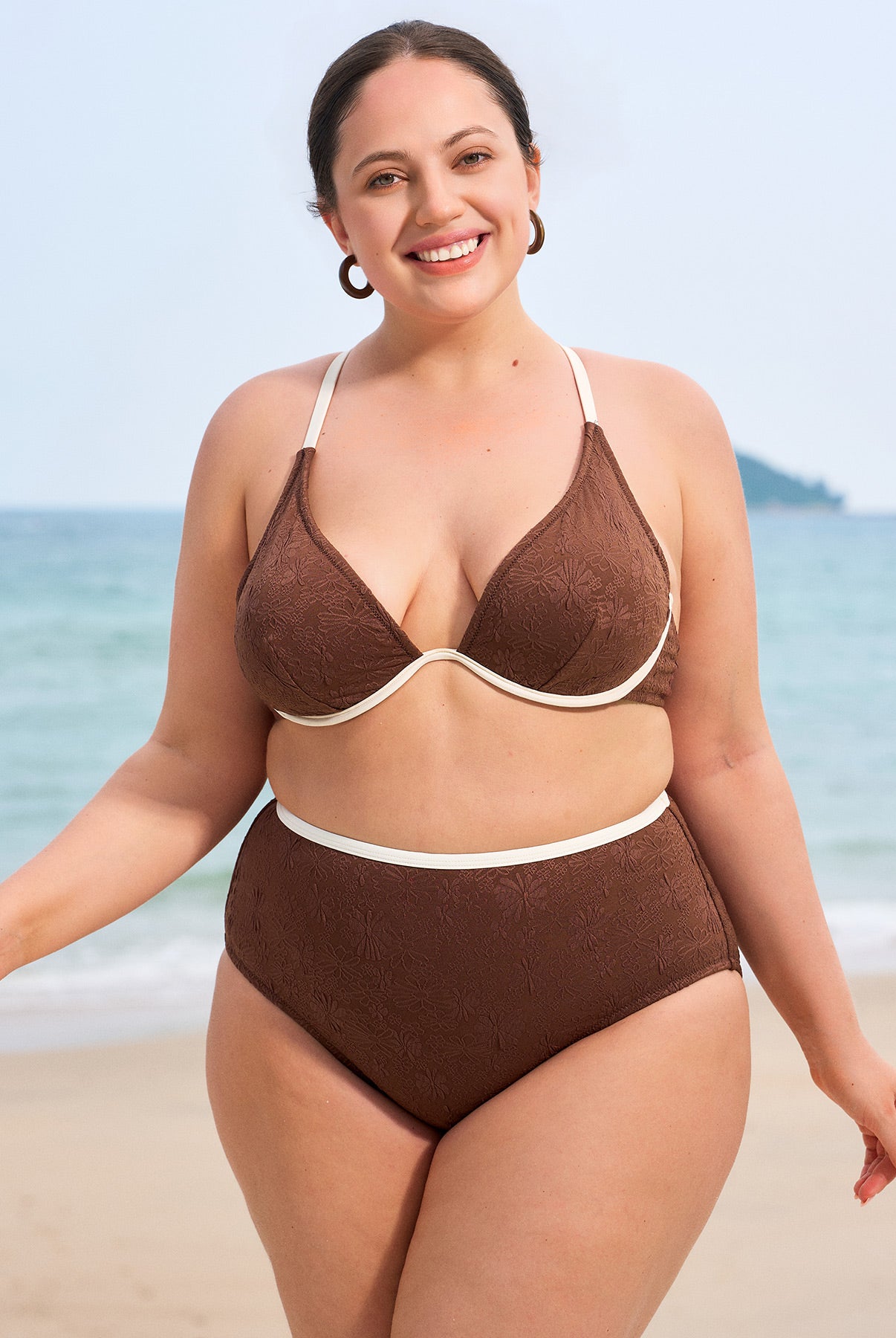 Women's Knit Polyester Bikini Bottoms Sustainable Plus Size Bikinis - BERLOOK