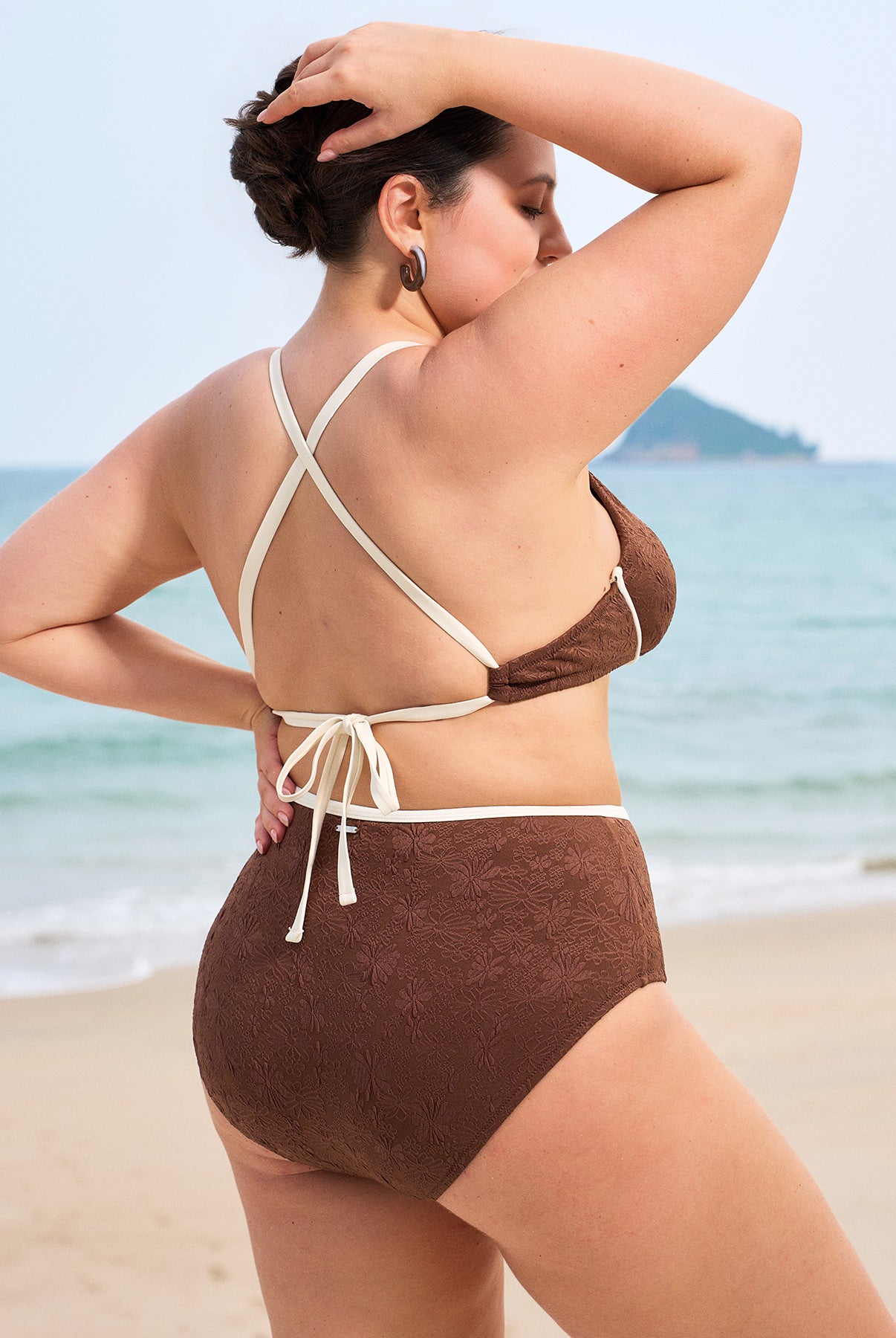 Women's Knit Polyester Bikini Top Sustainable Plus Size Bikinis - BERLOOK