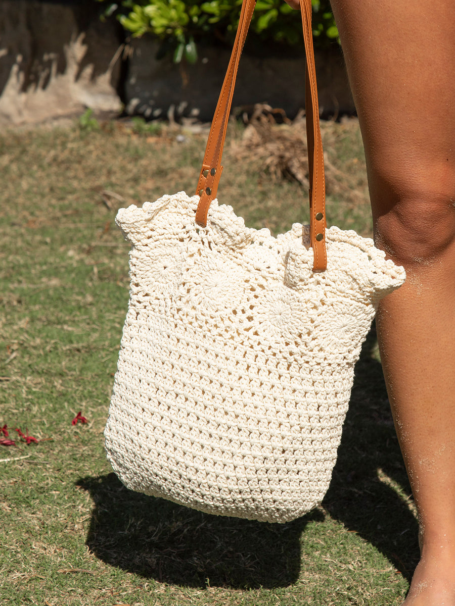 Beige Woven Cotton Bag & Reviews Beige Sustainable Bags BERLOOK — free download