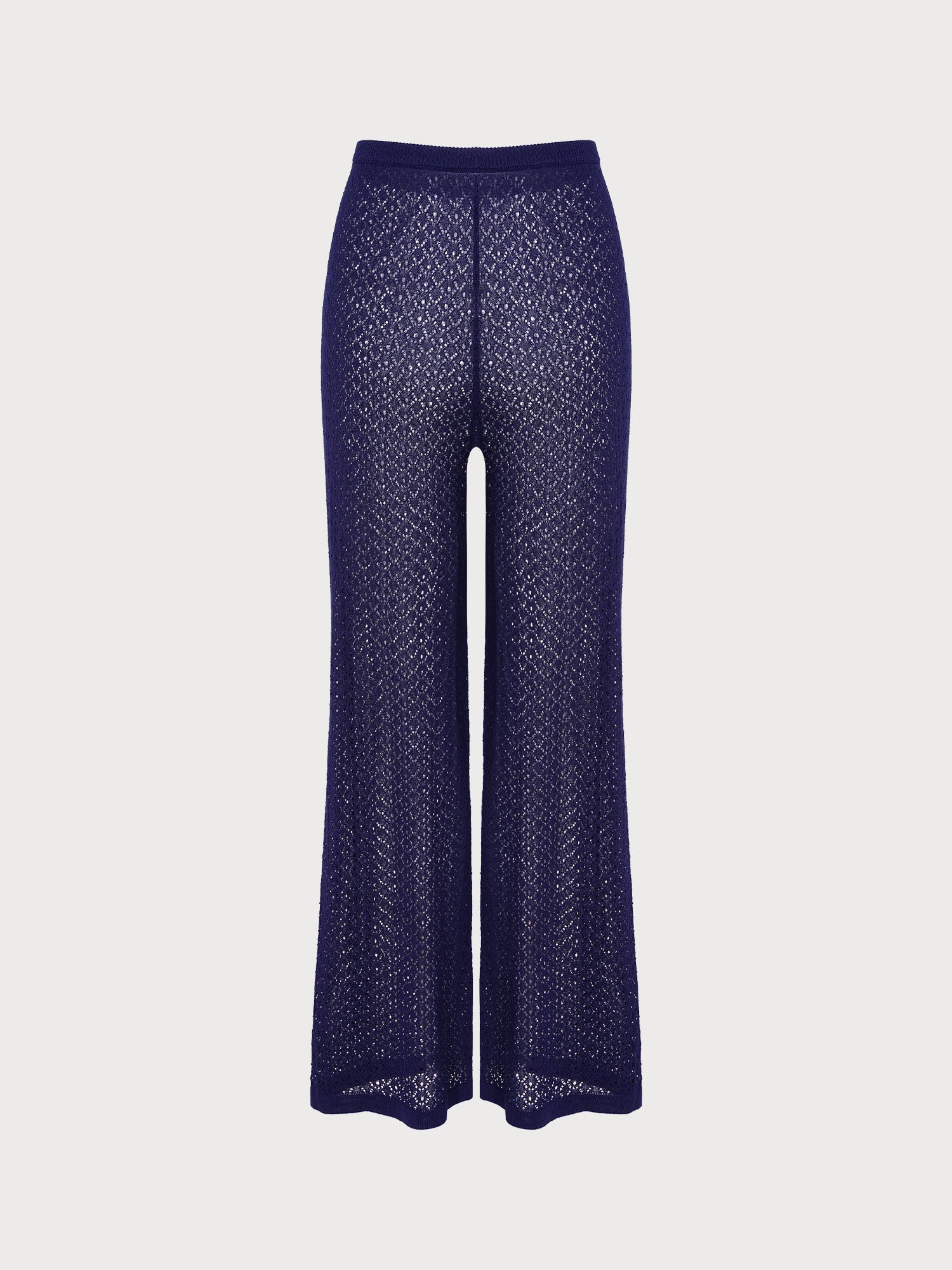 Women's Knitted Mesh Straight Leg Pants Sustainable Cover-ups - BERLOOK