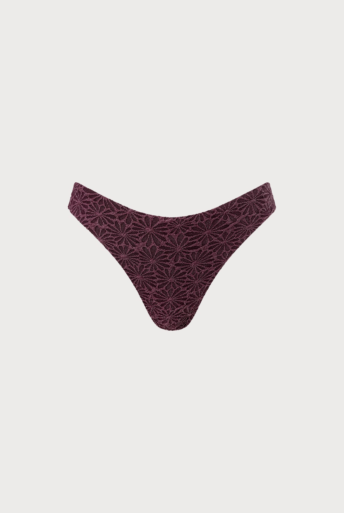 Women's Knitted Nylon Bikini Bottoms Dark Coffee Sustainable Bikinis - BERLOOK
