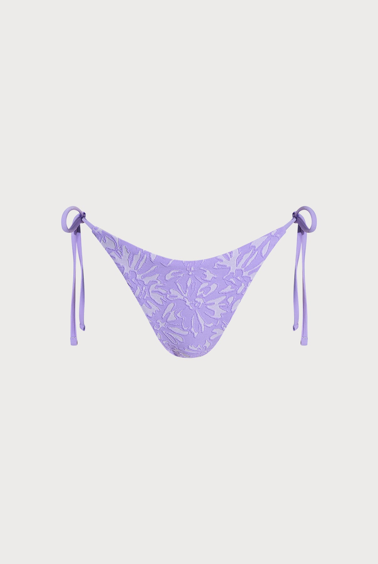 Women's Knitted Nylon Bikini Bottoms Light Purple Sustainable Bikinis - BERLOOK