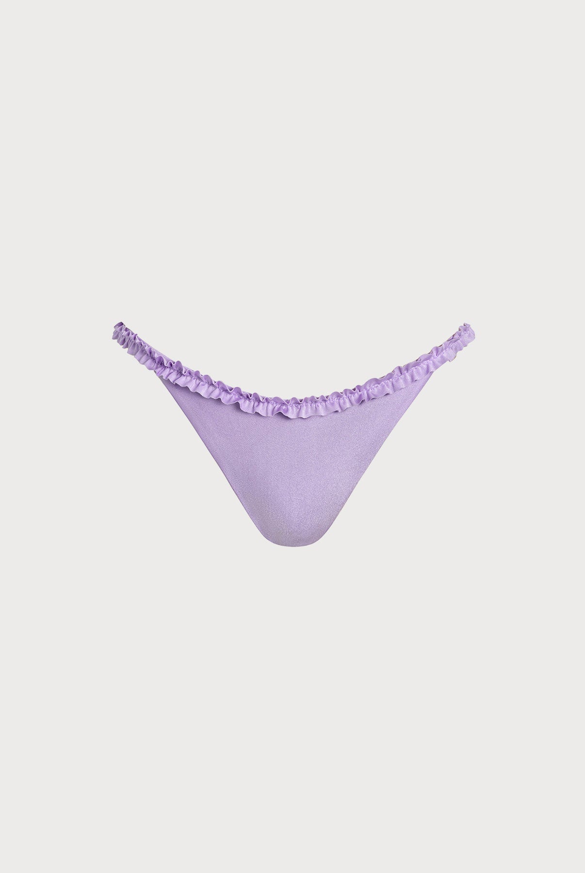 Women's knitted nylon bikini bottoms Purple Sustainable Bikinis - BERLOOK