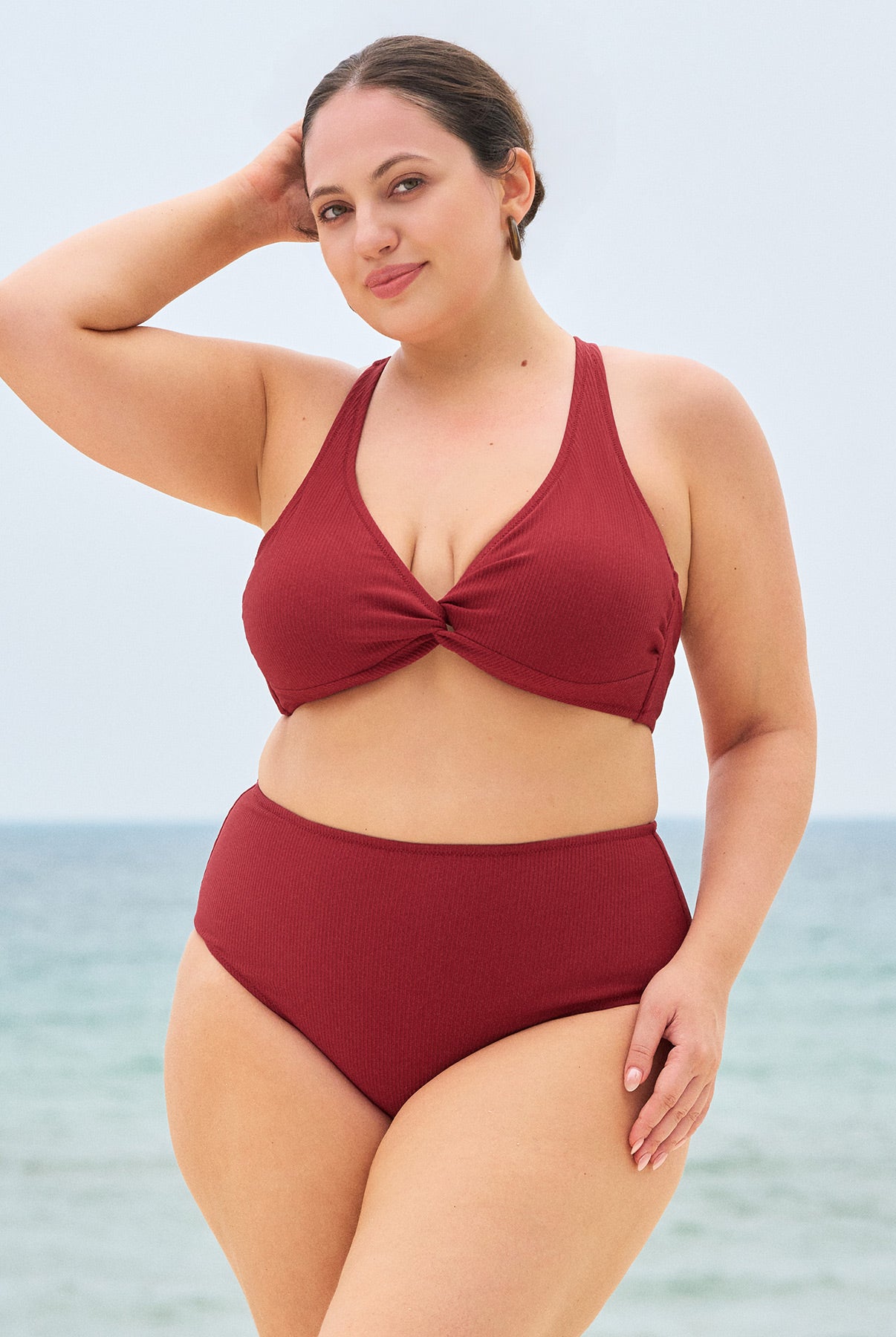 Women's Knitted Nylon Bikini Bottoms Sustainable Plus Size Bikinis - BERLOOK