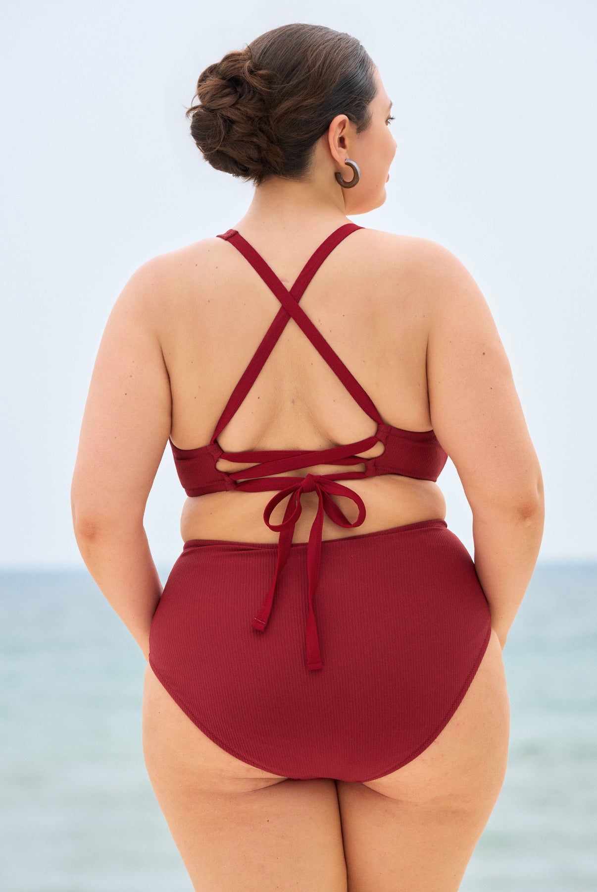 Women's Knitted Nylon Bikini Bottoms Sustainable Plus Size Bikinis - BERLOOK