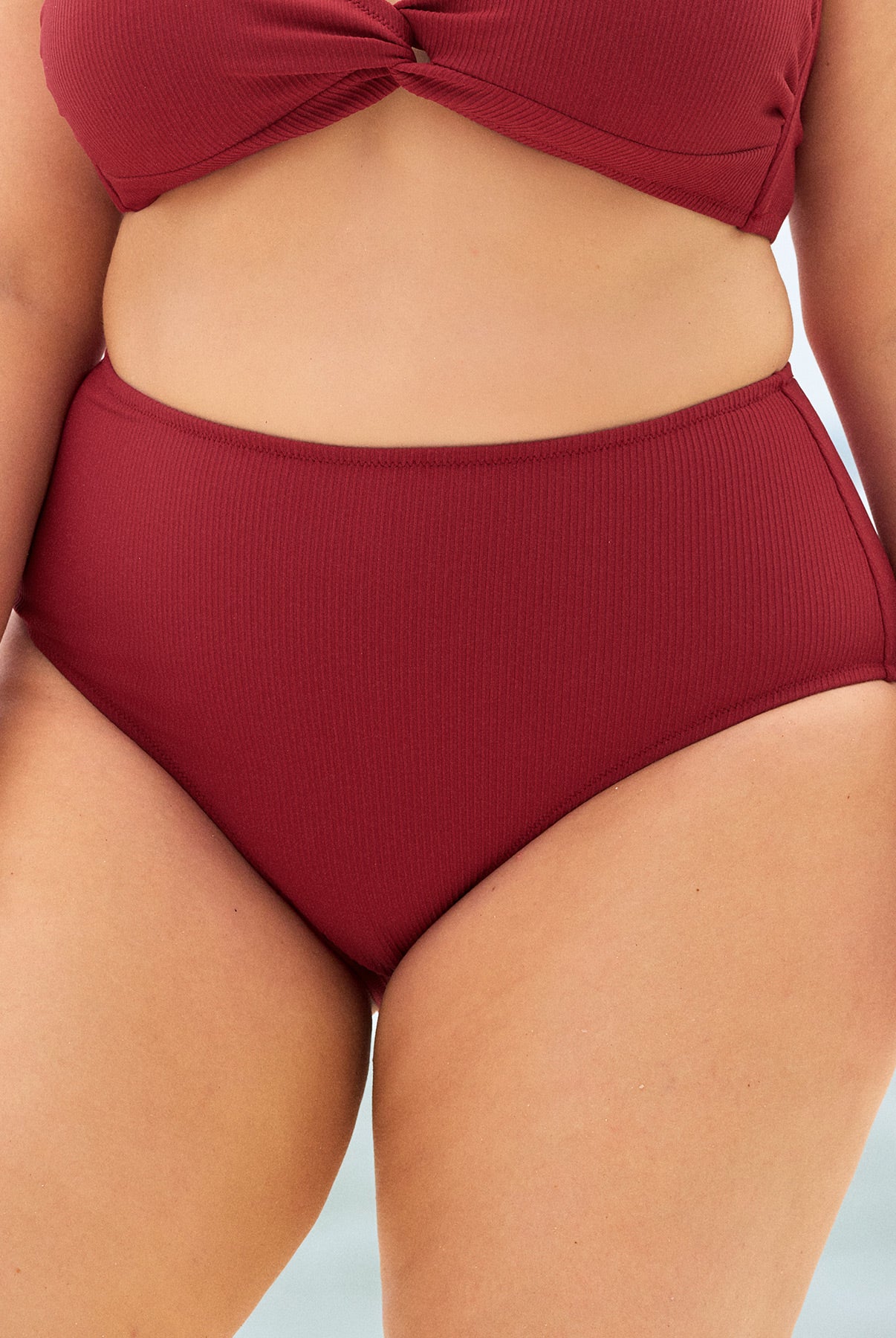 Women's Knitted Nylon Bikini Bottoms Sustainable Plus Size Bikinis - BERLOOK