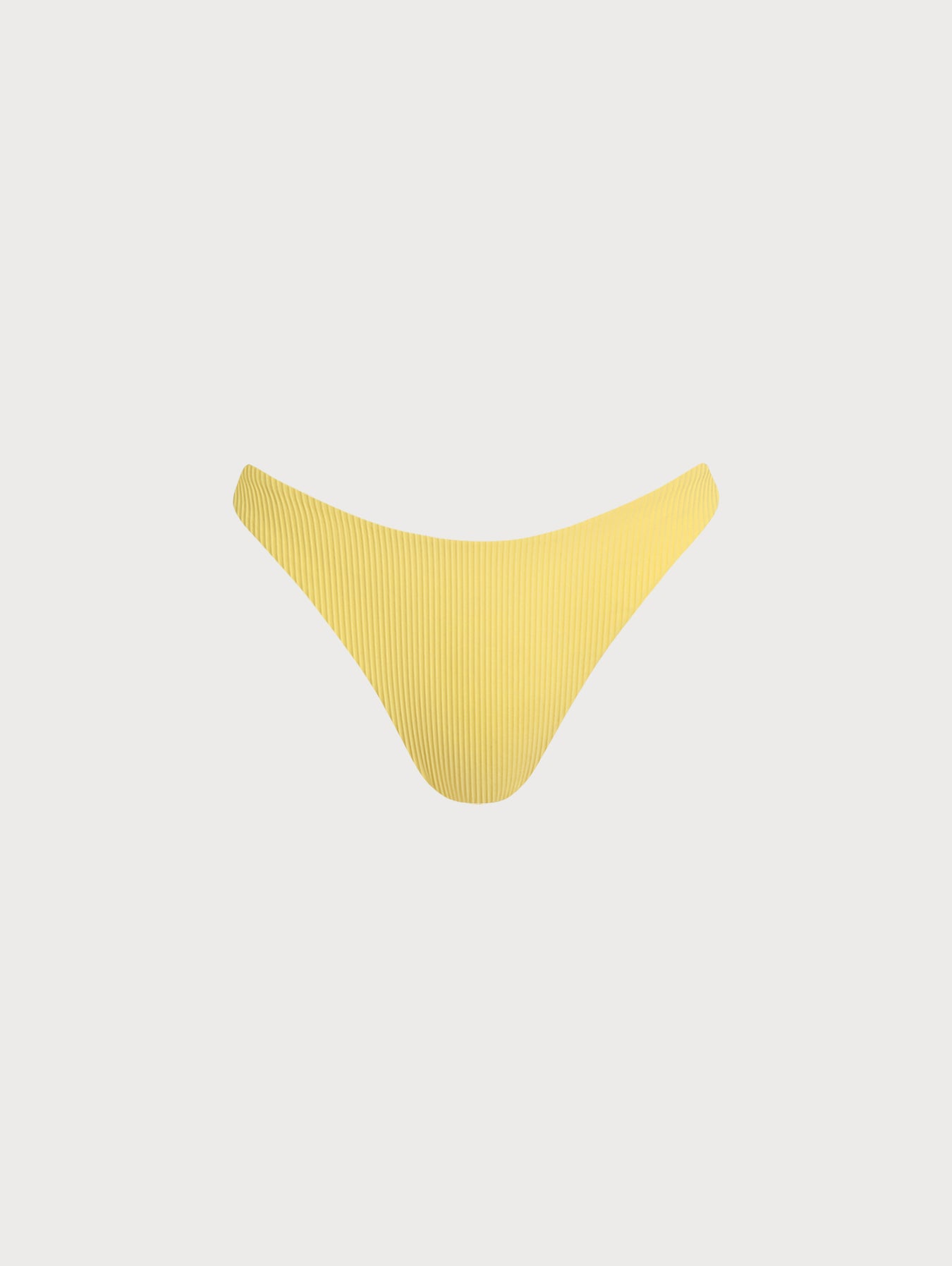 Women's Knitted Nylon Bikini Bottoms Yellow Sustainable Bikinis - BERLOOK