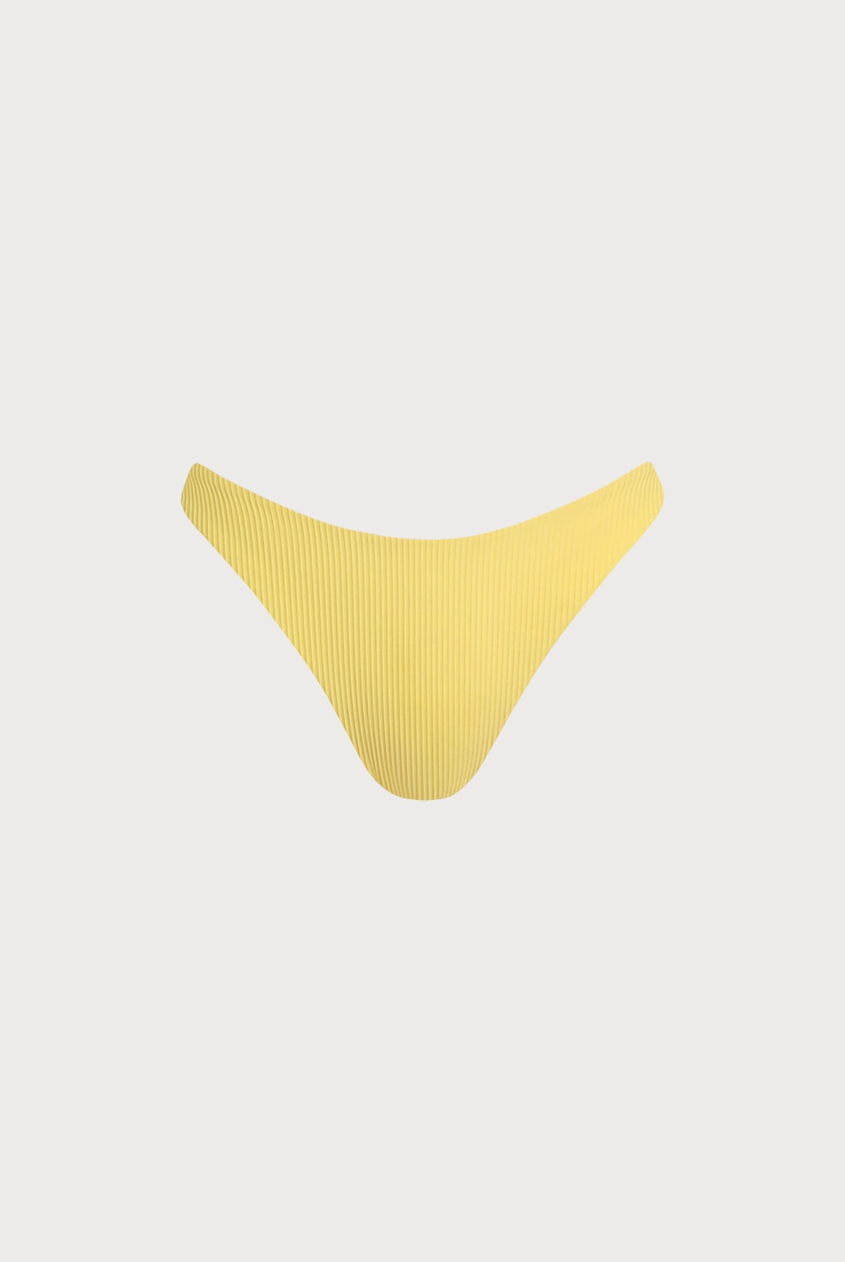 Women's Knitted Nylon Bikini Bottoms Yellow Sustainable Bikinis - BERLOOK