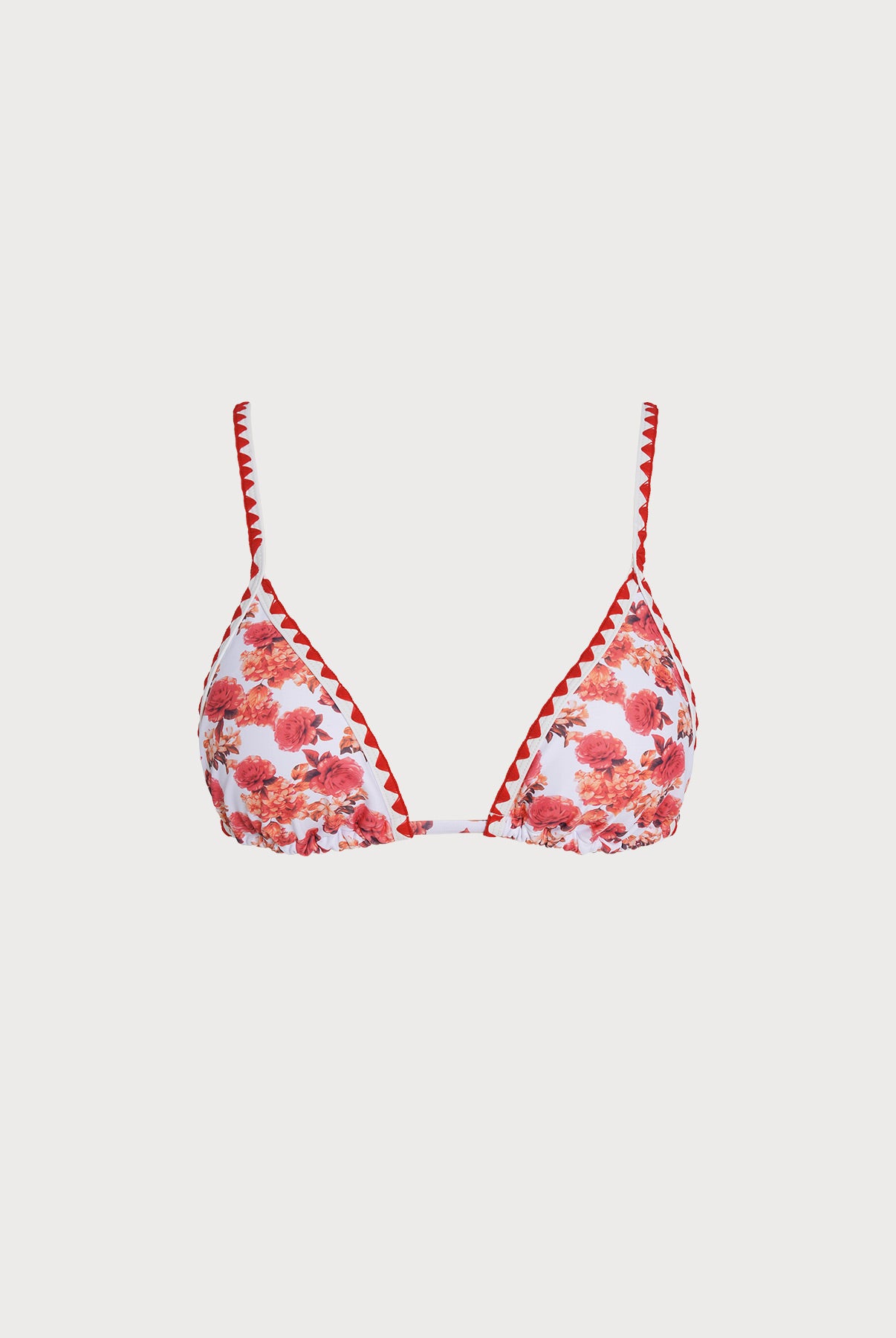 Women's Knitted Nylon Bikini Top Red Sustainable Bikinis - BERLOOK