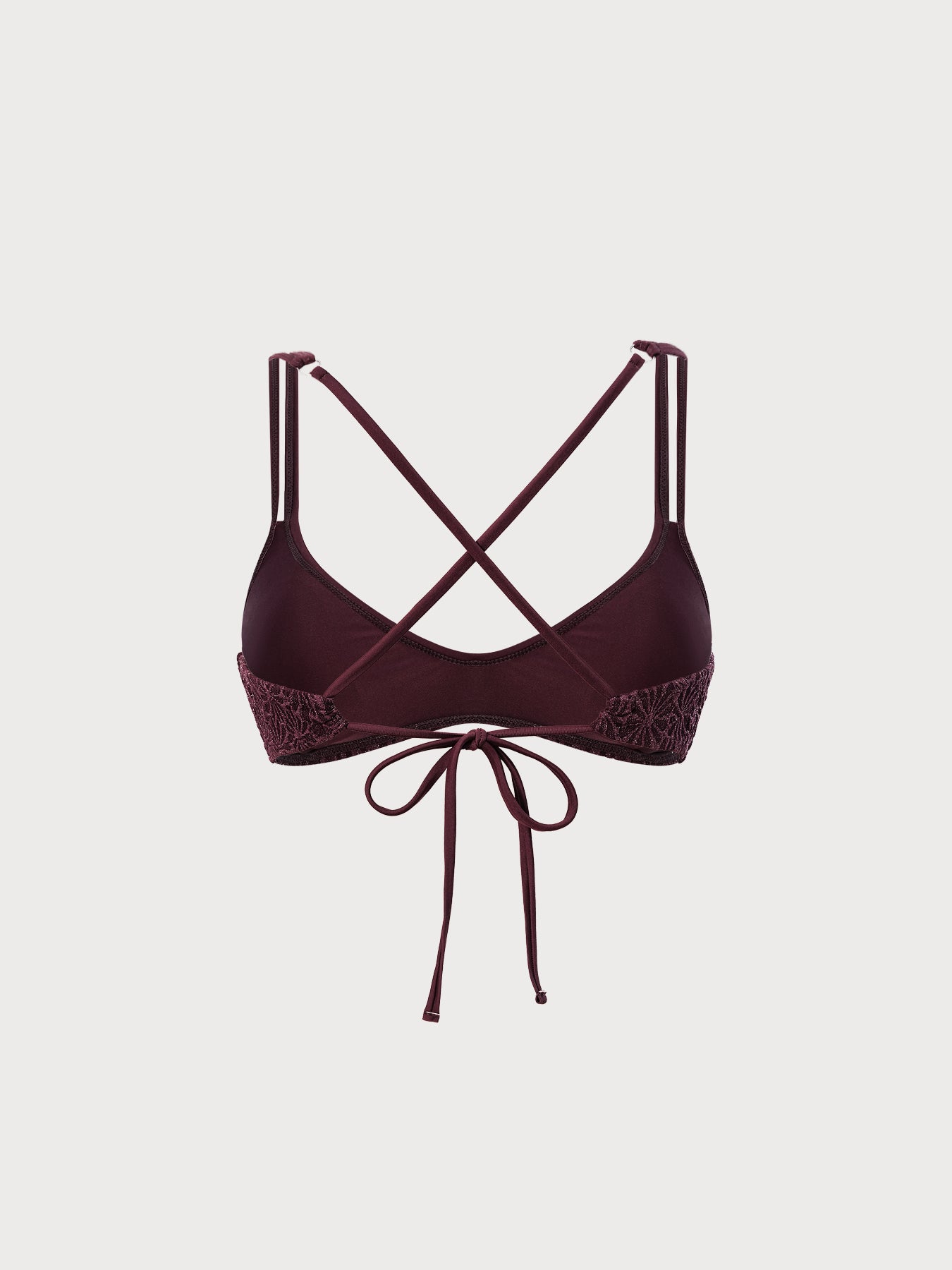 Women's Knitted Nylon Bikini Top Sustainable Bikinis - BERLOOK