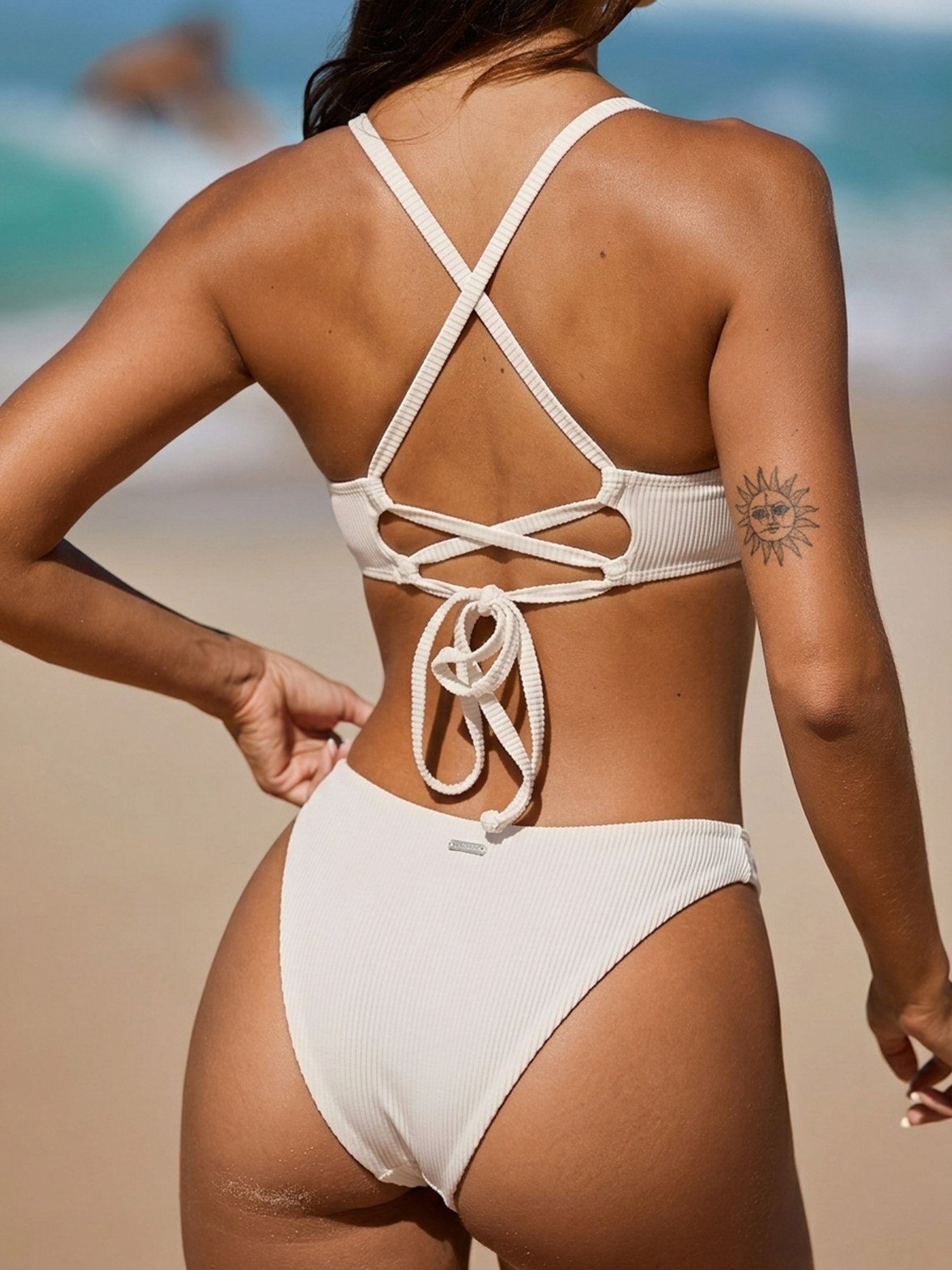 Women's Knitted Nylon Bikini Tops Sustainable Bikinis - BERLOOK
