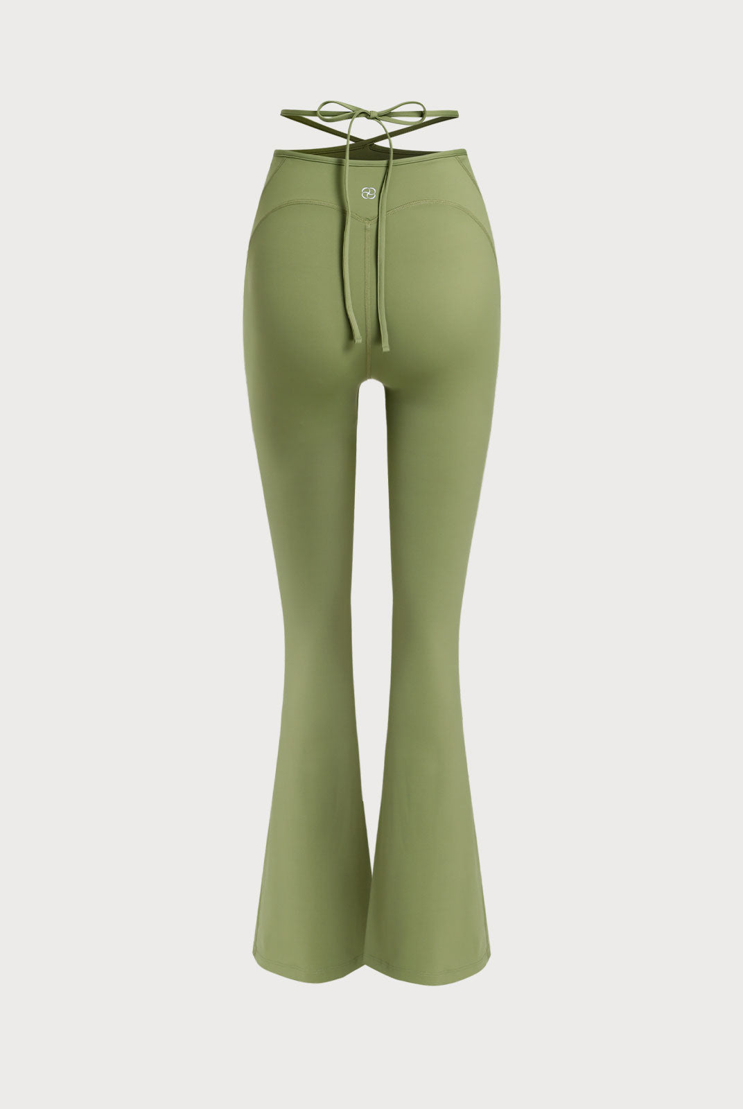Women's Knitted Nylon Flare Yoga Leggings Sustainable Yoga Bottoms - BERLOOK