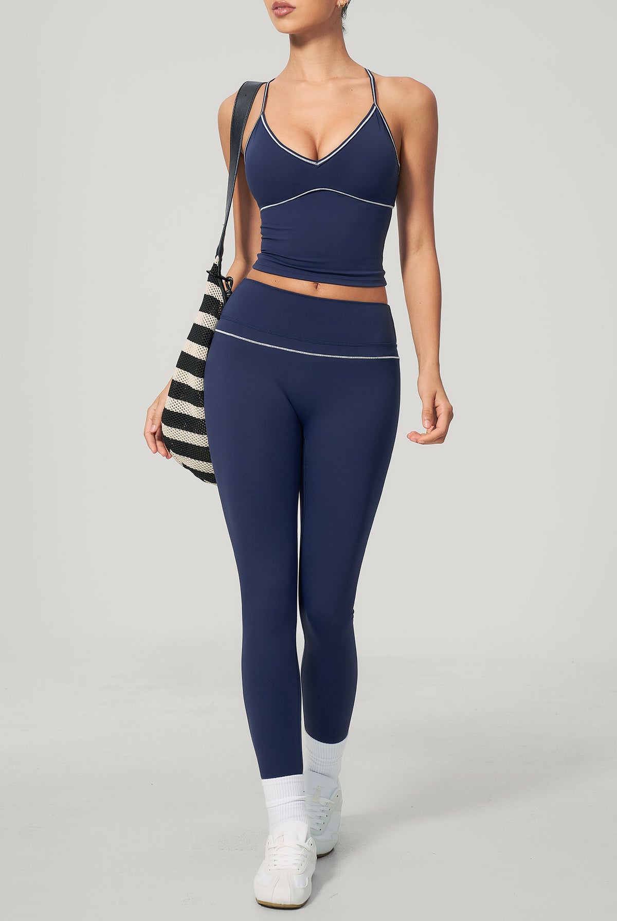 Women's Knitted Nylon Leggings Sustainable - BERLOOK - 11