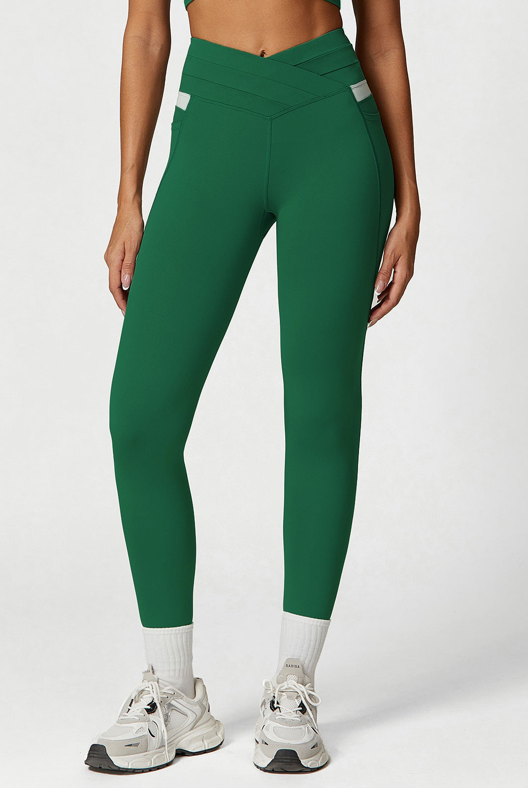 Women's Knitted Nylon Leggings Sustainable Yoga Bottoms - BERLOOK