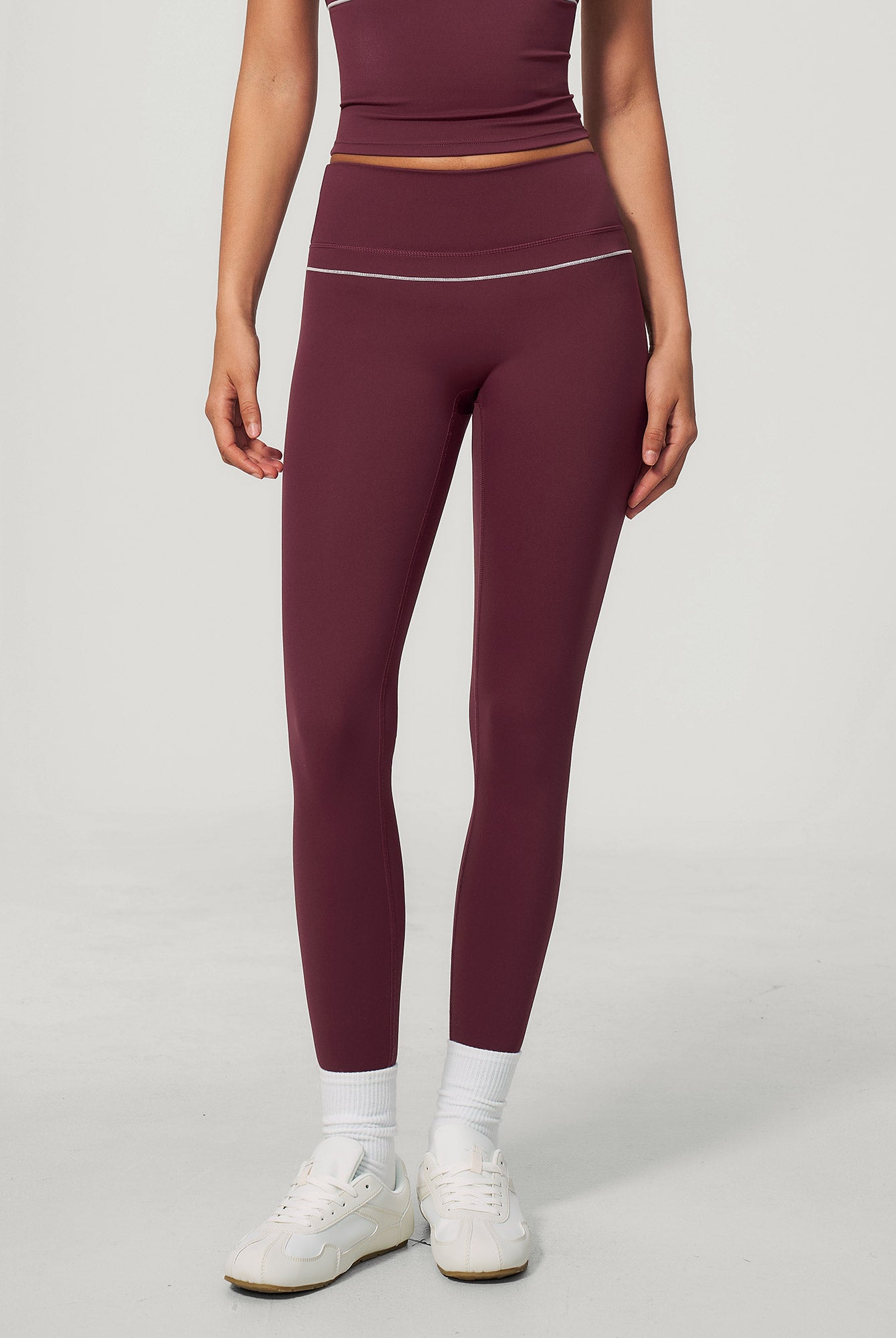 Women's Knitted Nylon Leggings Sustainable - BERLOOK - 01