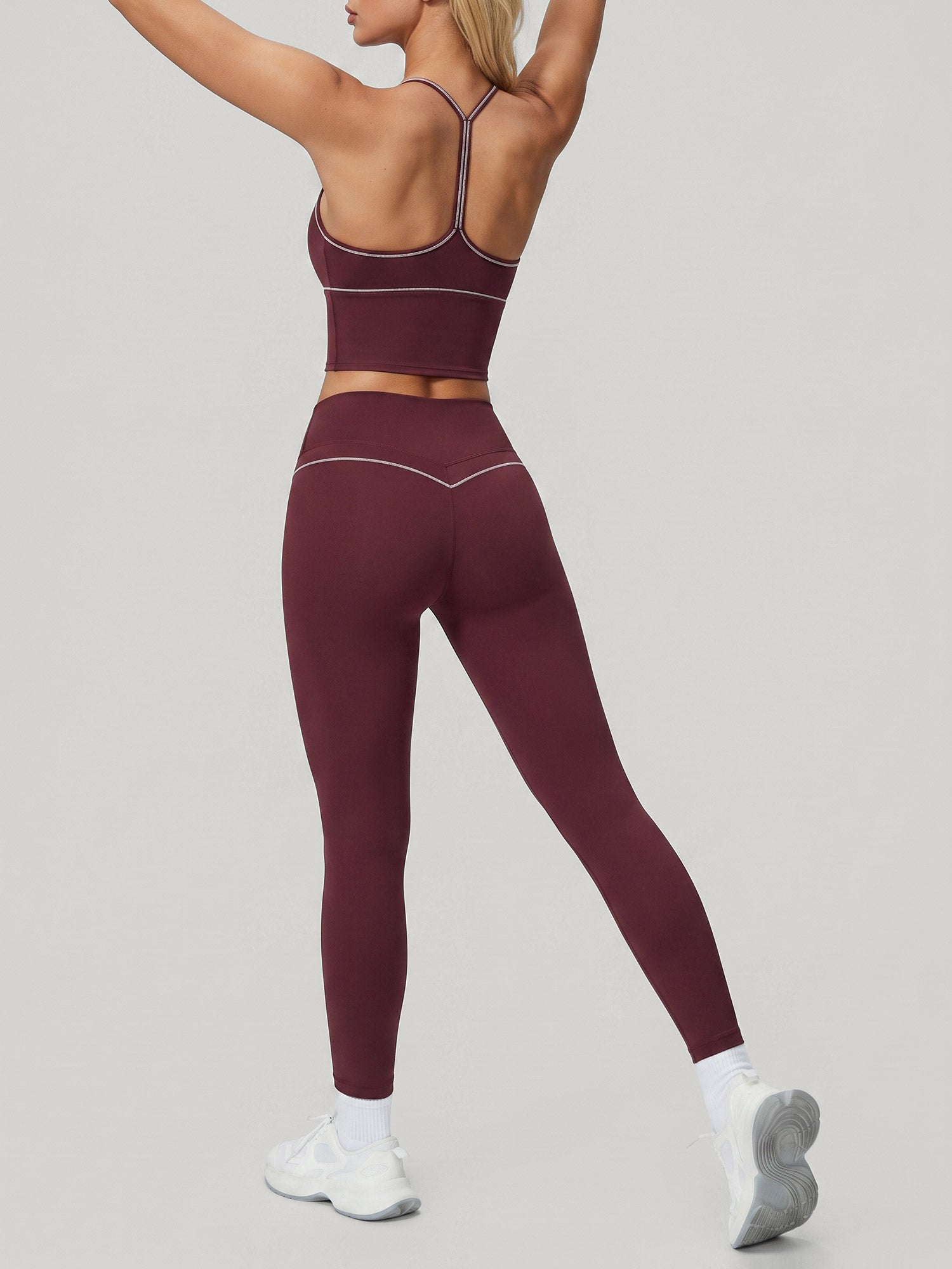 Women's Knitted Nylon Leggings Sustainable - BERLOOK - 04