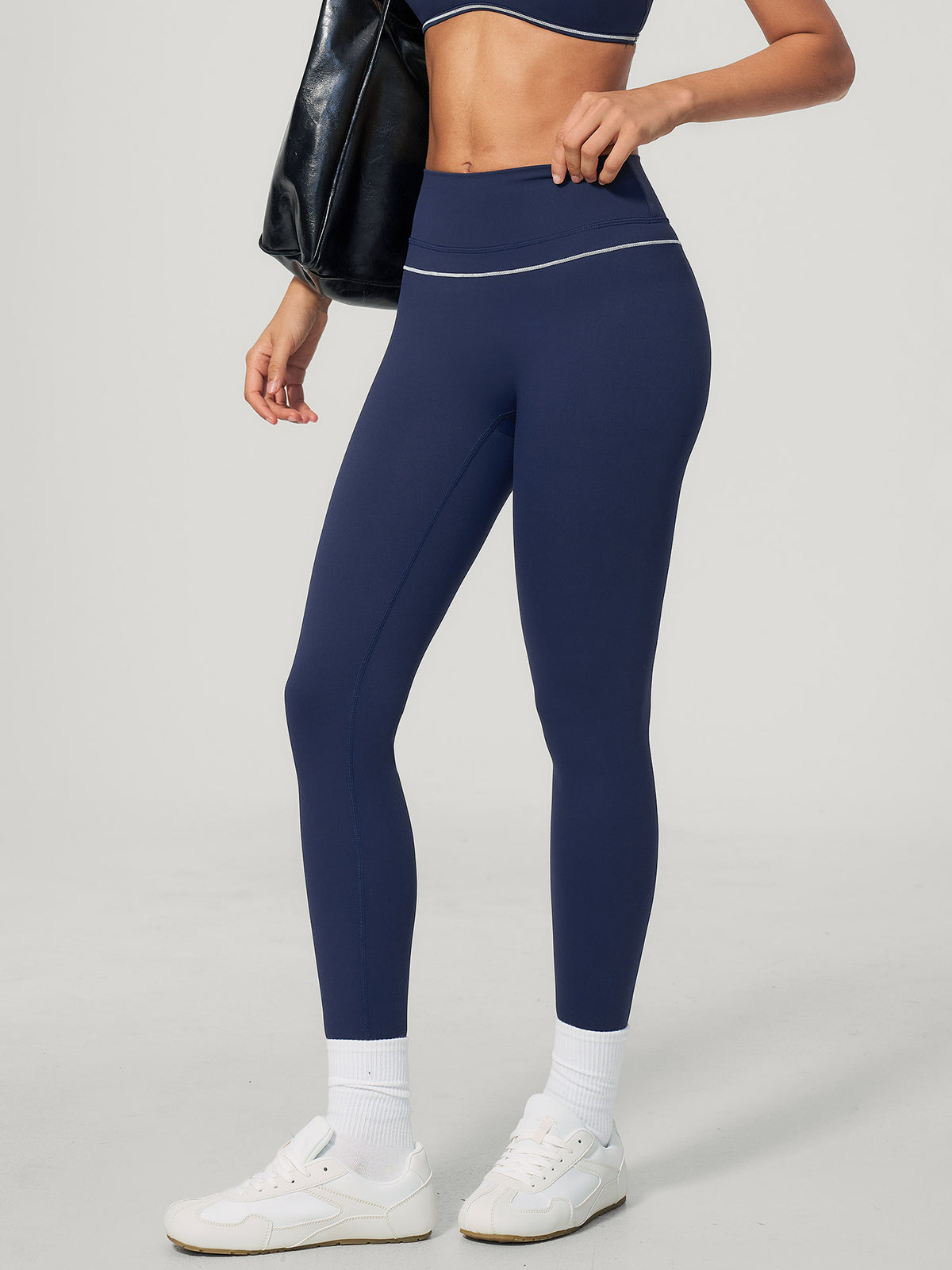 Women's Knitted Nylon Leggings Sustainable - BERLOOK - 13