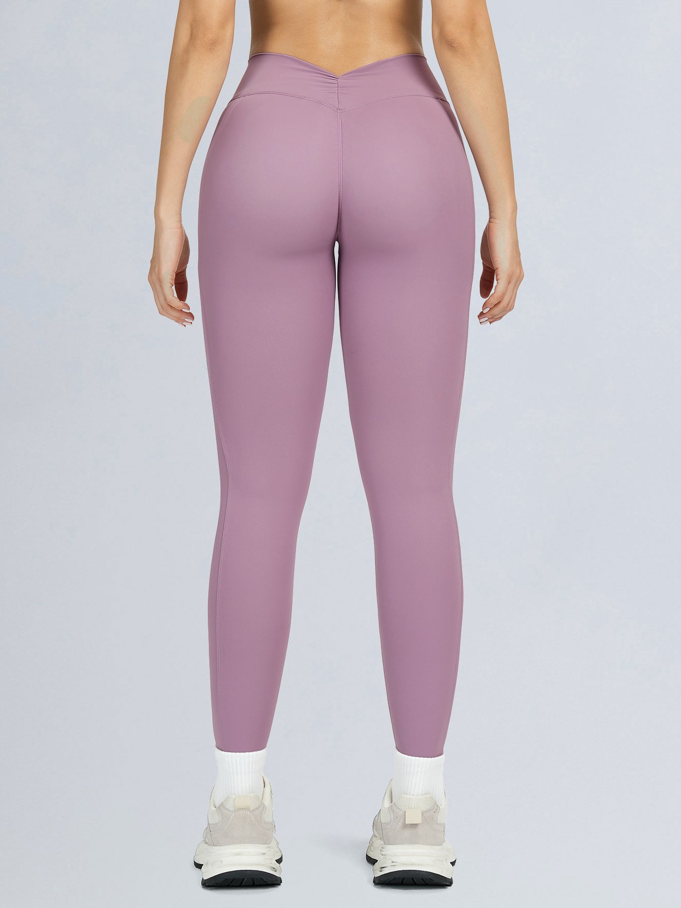 Women's Knitted Nylon Leggings Sustainable Yoga Bottoms - BERLOOK