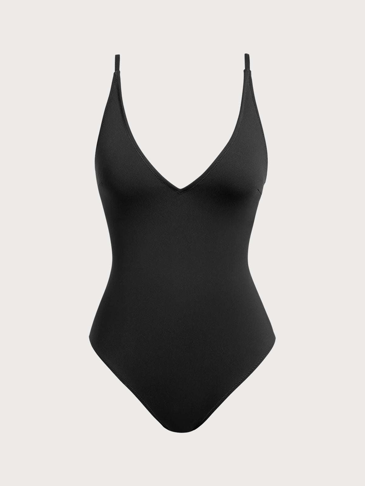 Women's Knitted Nylon One-Piece Swimsuit Black Sustainable One-Pieces - BERLOOK