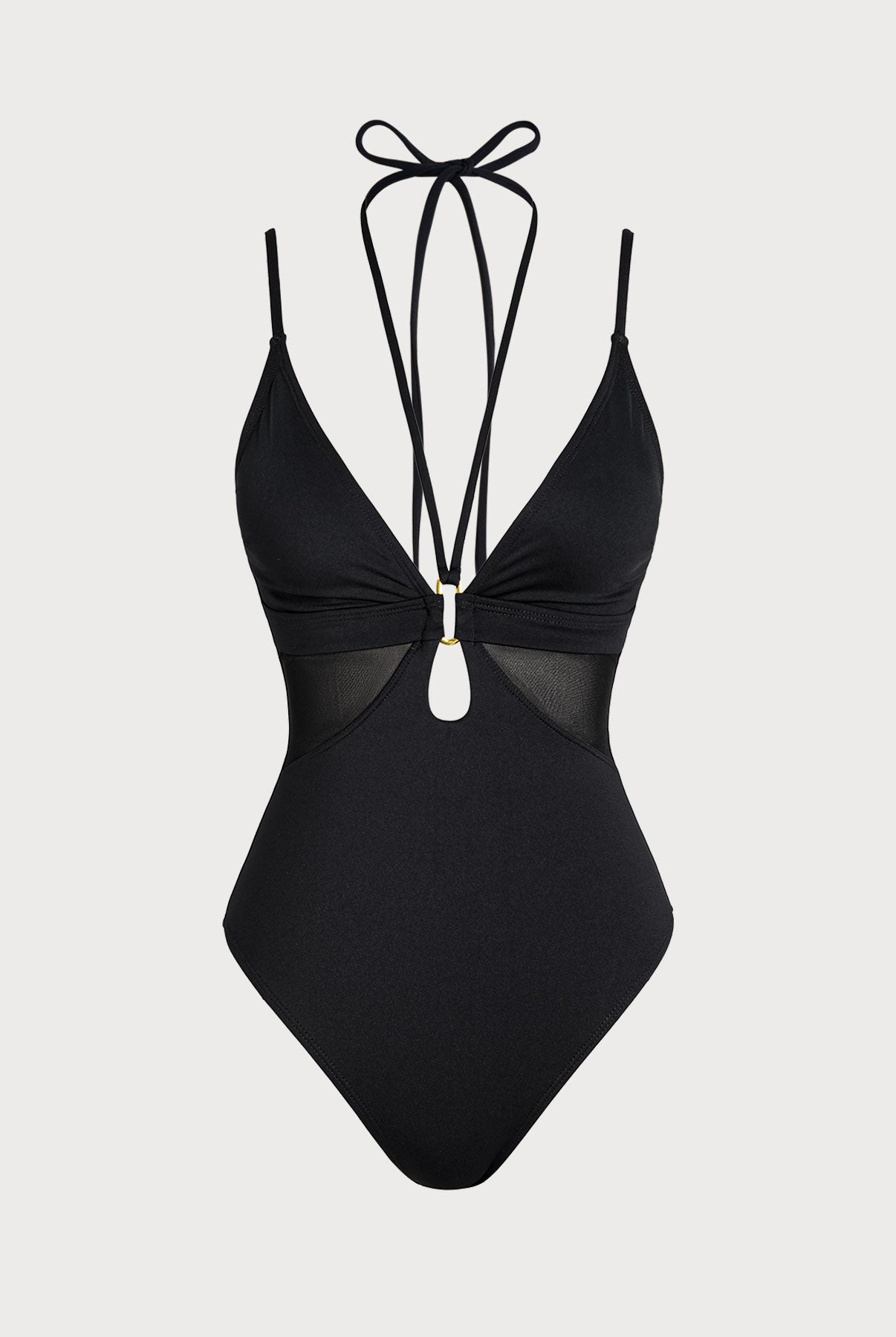 Women's Knitted Nylon One-Piece Swimsuit Sustainable One-Pieces - BERLOOK