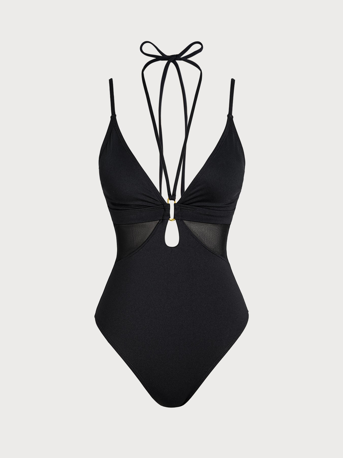 Women's Knitted Nylon One-Piece Swimsuit Sustainable One-Pieces - BERLOOK
