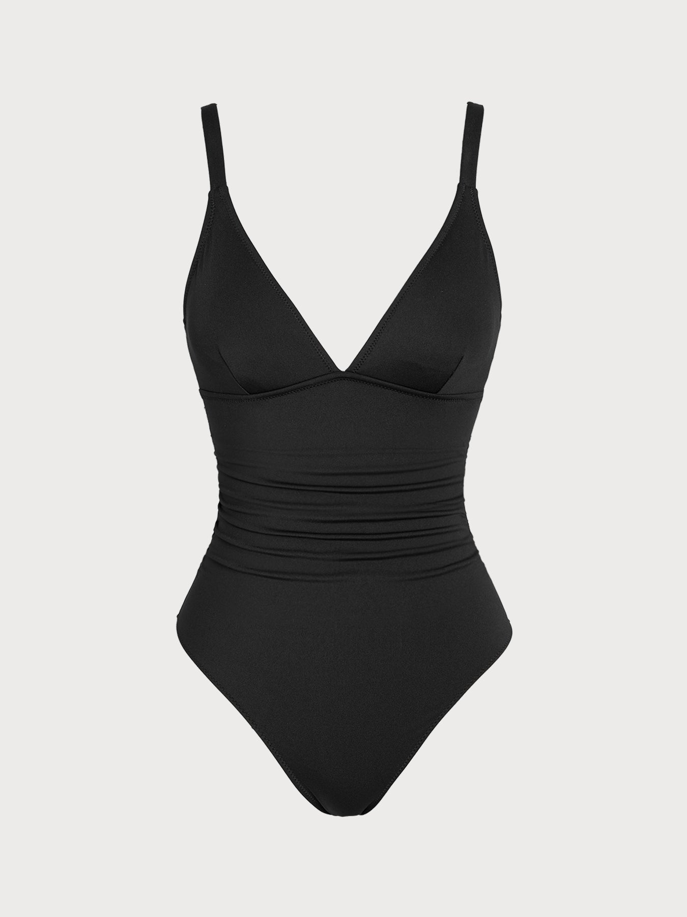 Women's Knitted Nylon One-Piece Swimsuit Sustainable One-Pieces - BERLOOK