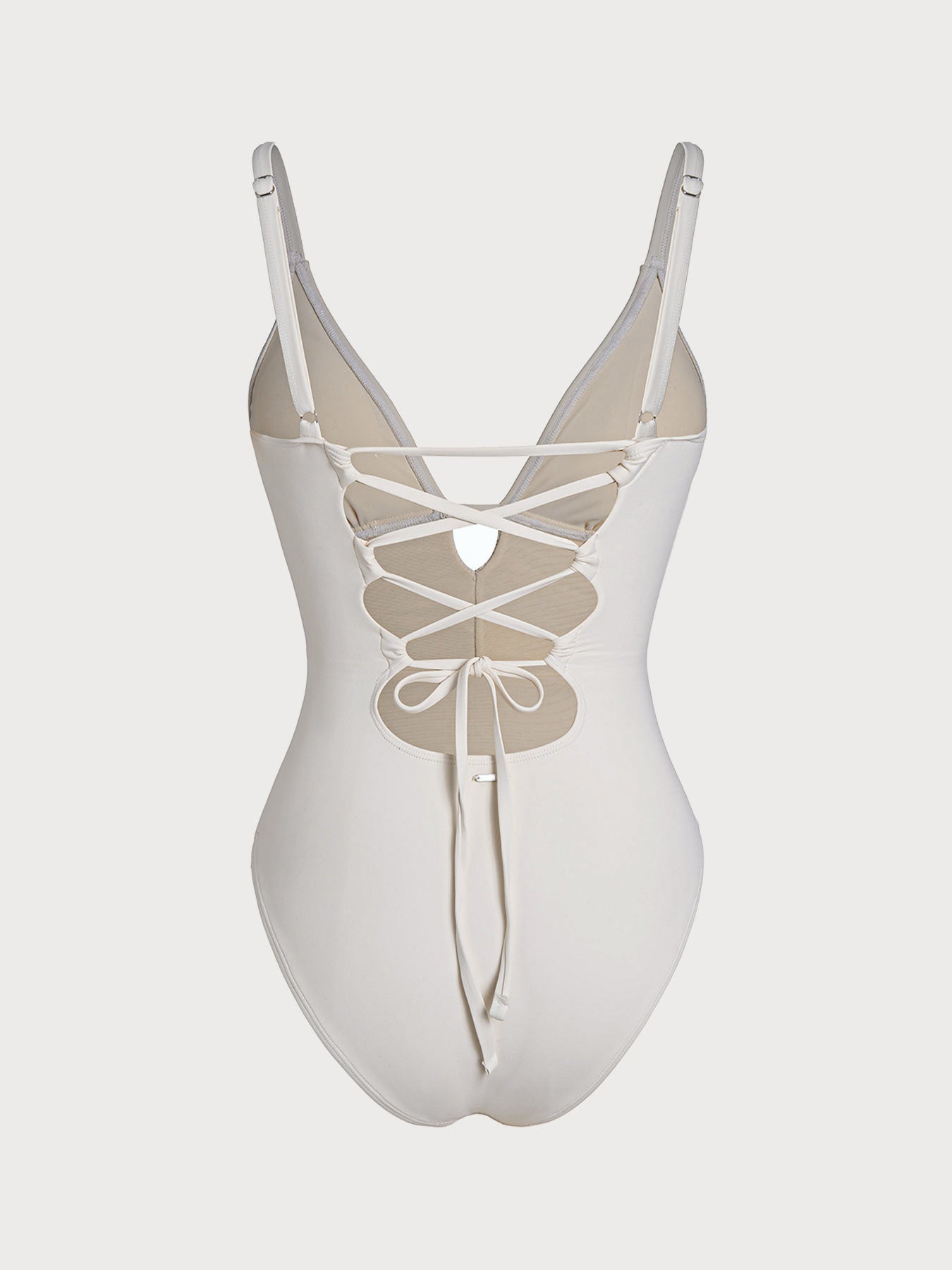 Women's Knitted Nylon One-Piece Swimsuit Sustainable One-Pieces - BERLOOK
