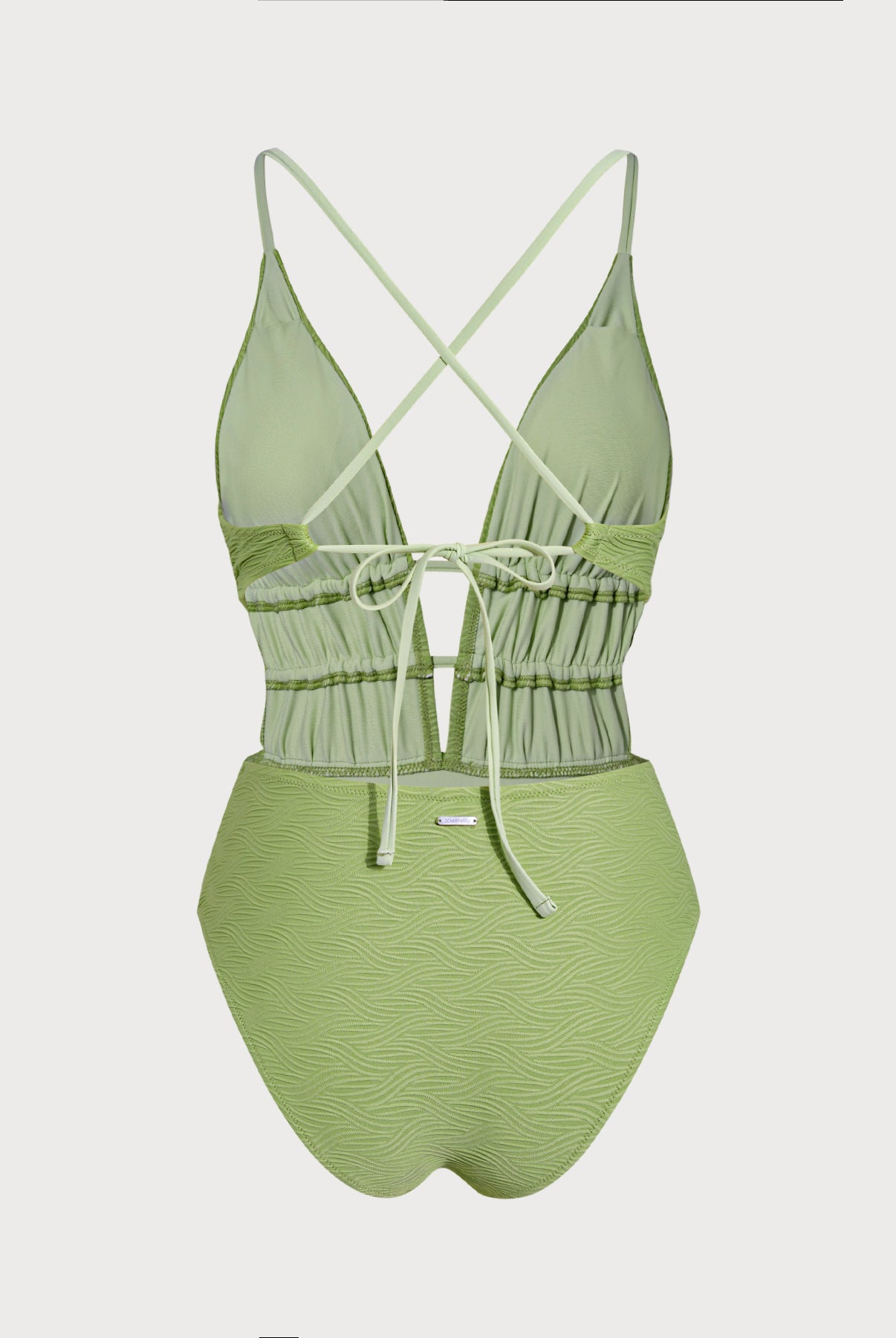 Women's Knitted Nylon One-Piece Swimsuit Sustainable One-Pieces - BERLOOK