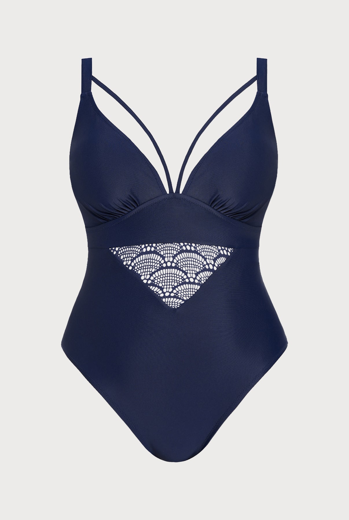 Women's Knitted Nylon One-Piece Swimsuit Sustainable Plus Size One-Pieces - BERLOOK