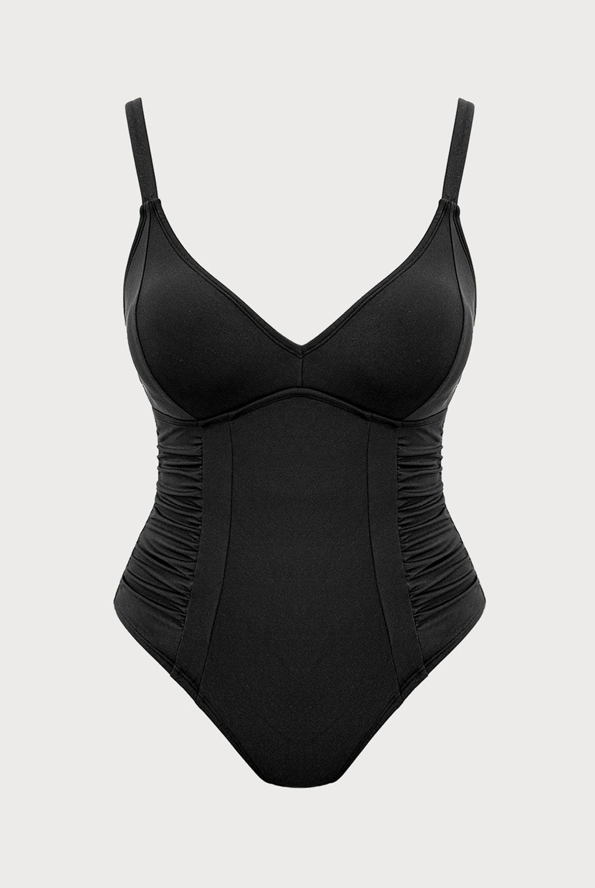 Women's Knitted Nylon One-Piece Swimsuit Sustainable Plus Size One-Pieces - BERLOOK