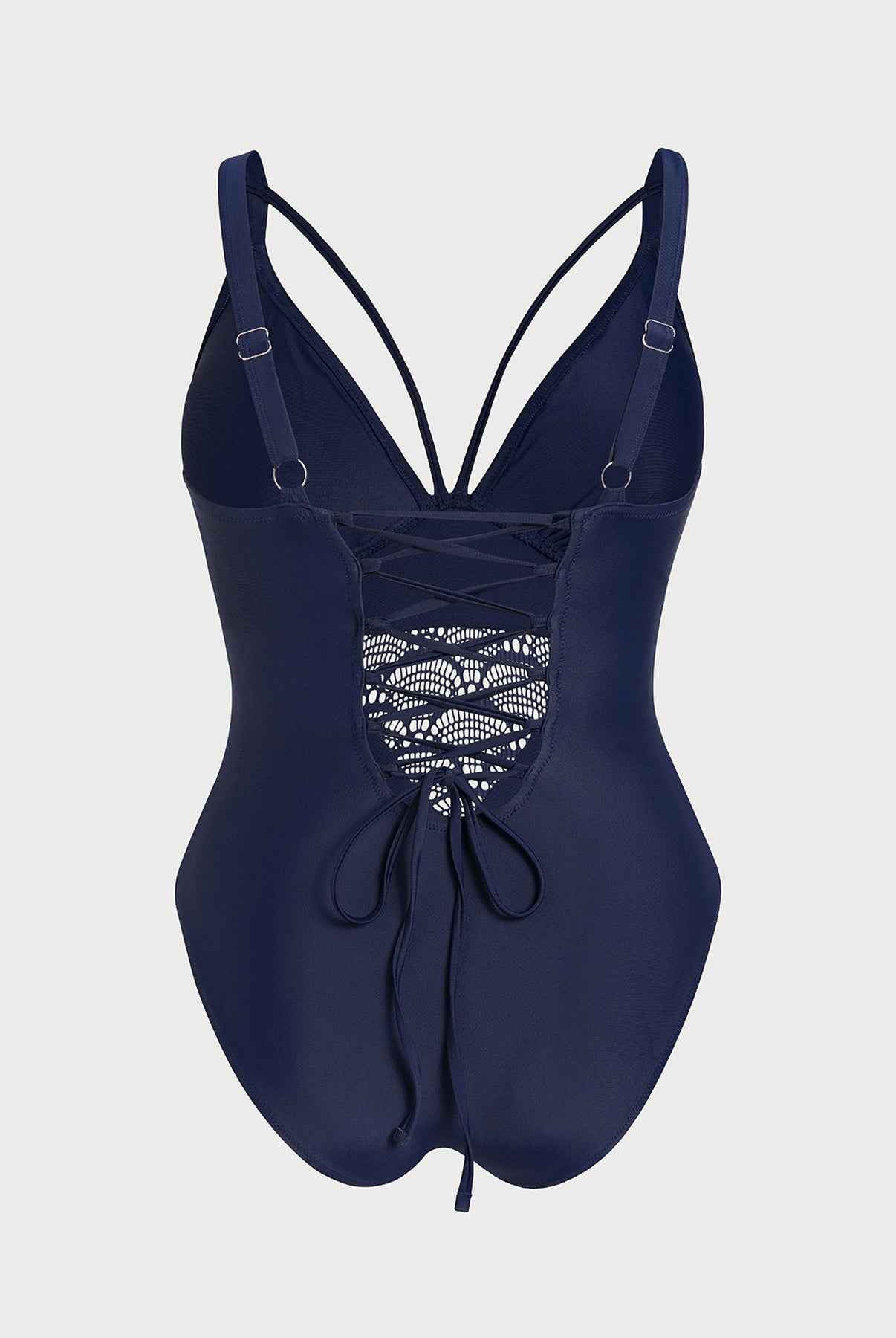 Women's Knitted Nylon One-Piece Swimsuit Sustainable Plus Size One-Pieces - BERLOOK