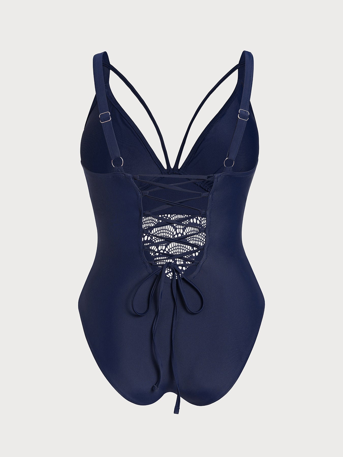 Women's Knitted Nylon One-Piece Swimsuit Sustainable Plus Size One-Pieces - BERLOOK